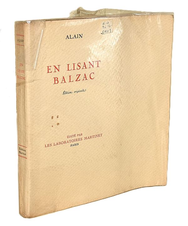 Alain: En lisant Balzac, 1935 - n. 32/600