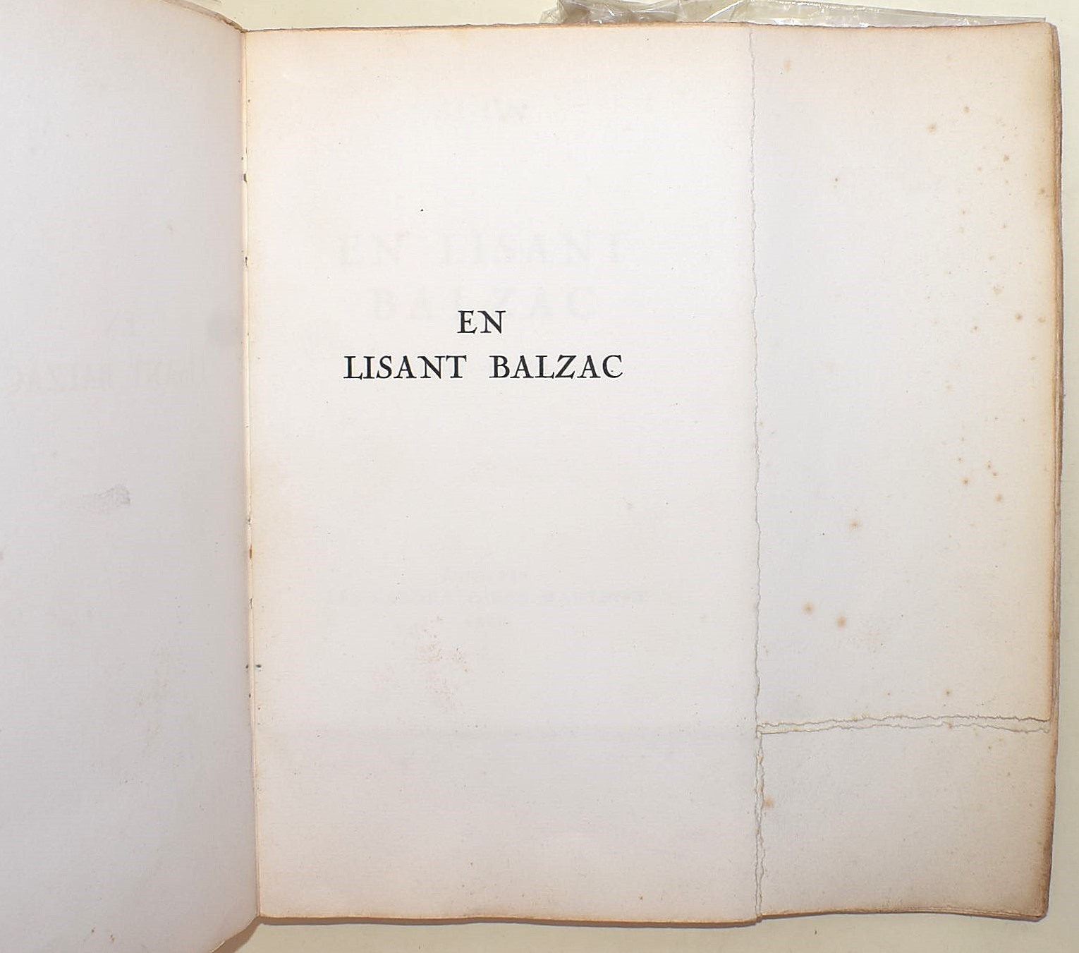 Alain: En lisant Balzac, 1935 - n. 32/600
