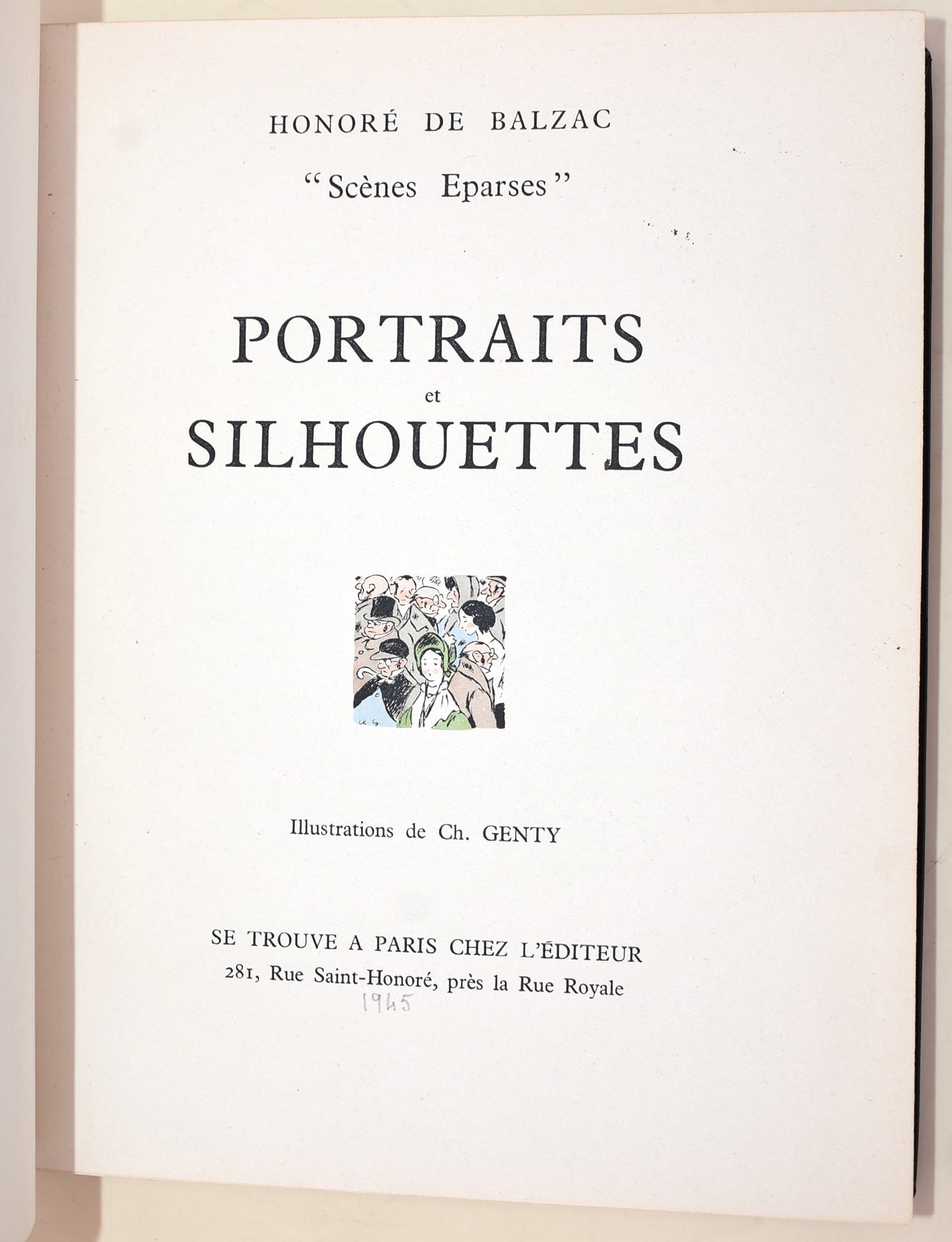 [Legatura - Aimé Brachet Lyon] de Balzac, Honoré: Portraits et silhouettes, 1945 - n. 738/800