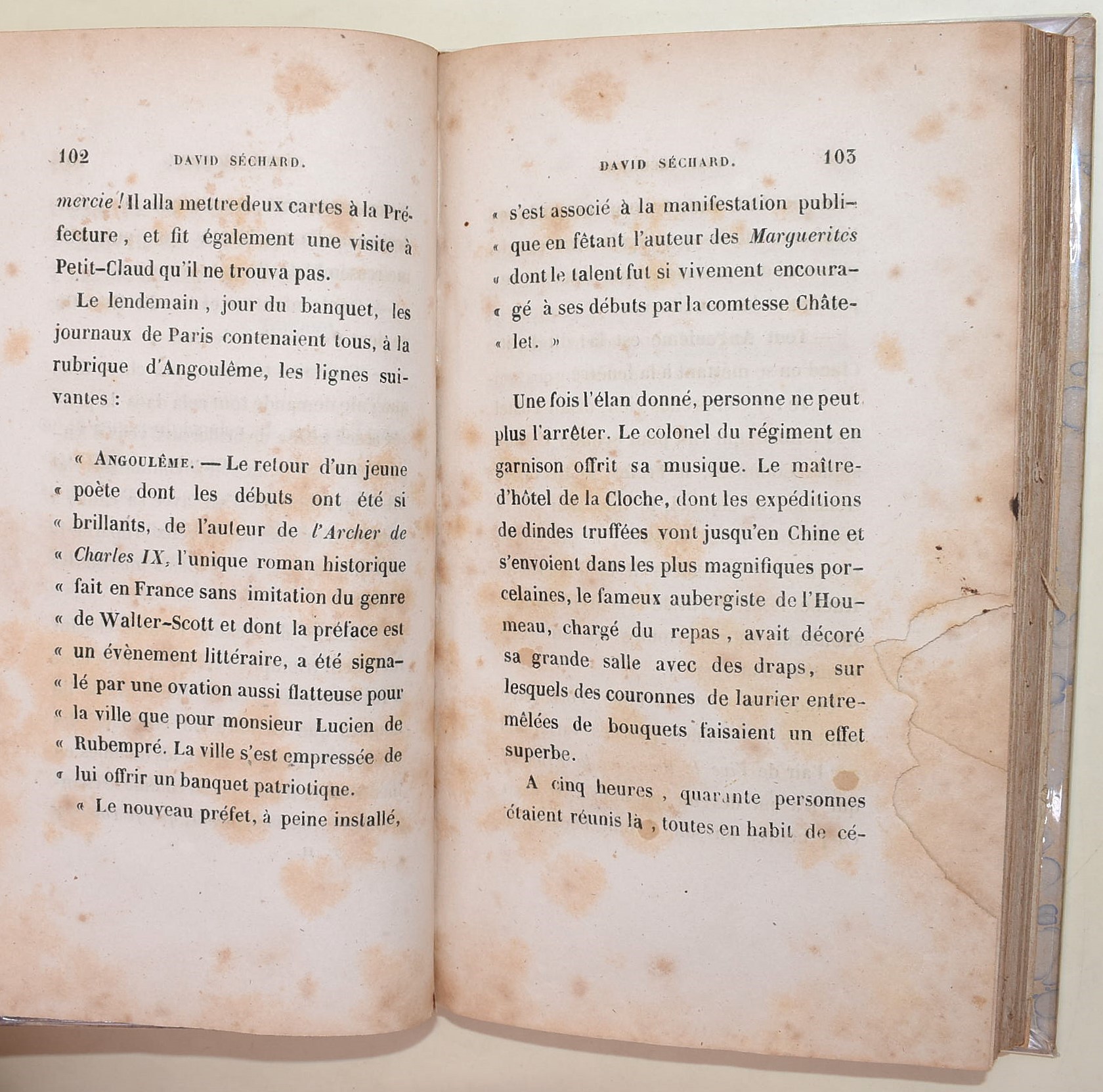 Honoré de Balzac, David Séchard, 1843