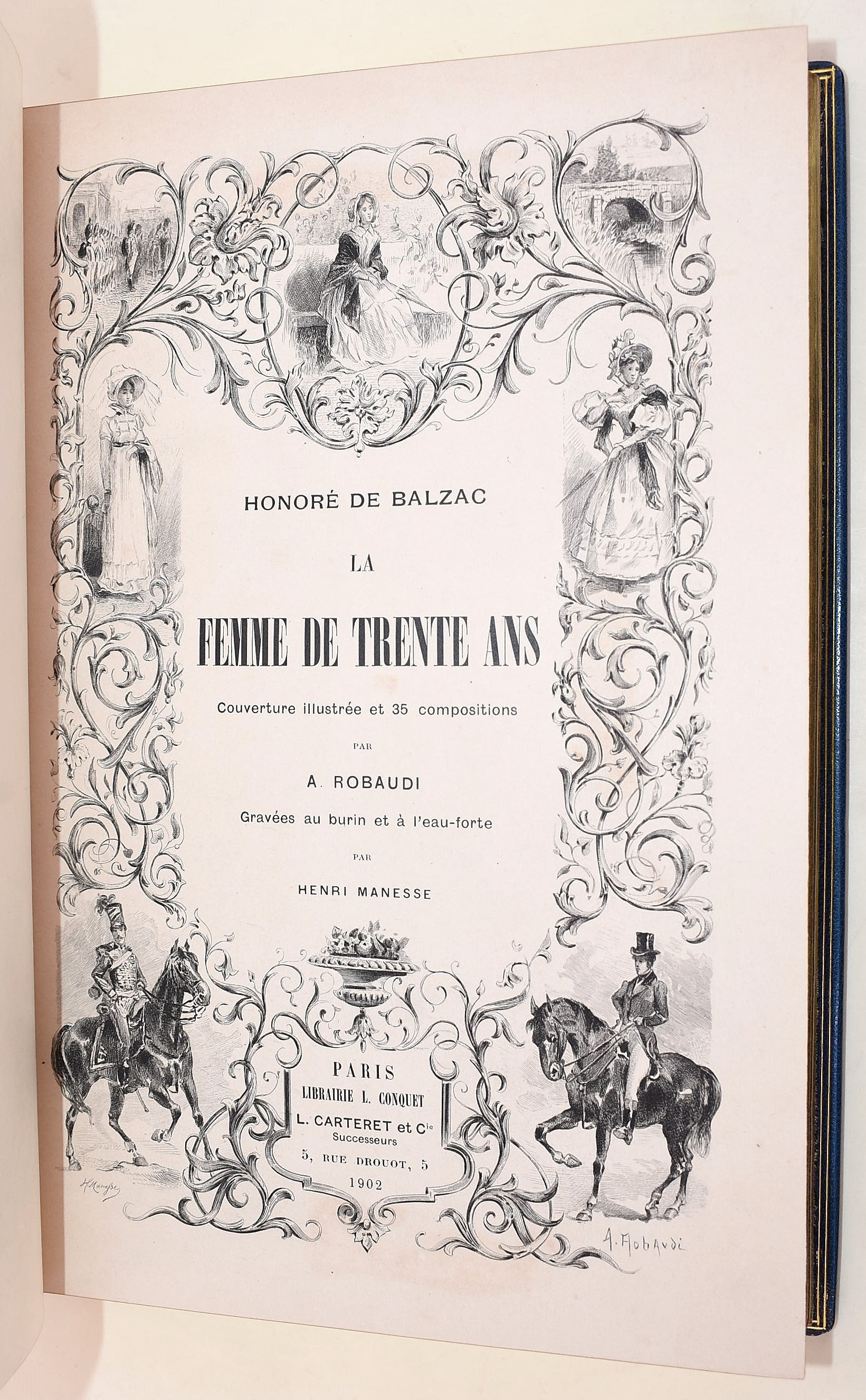 [Legatura - Marius Magnin] de Balzac, Honoré: Le femme de trente ans, 1902 - n. 130/300