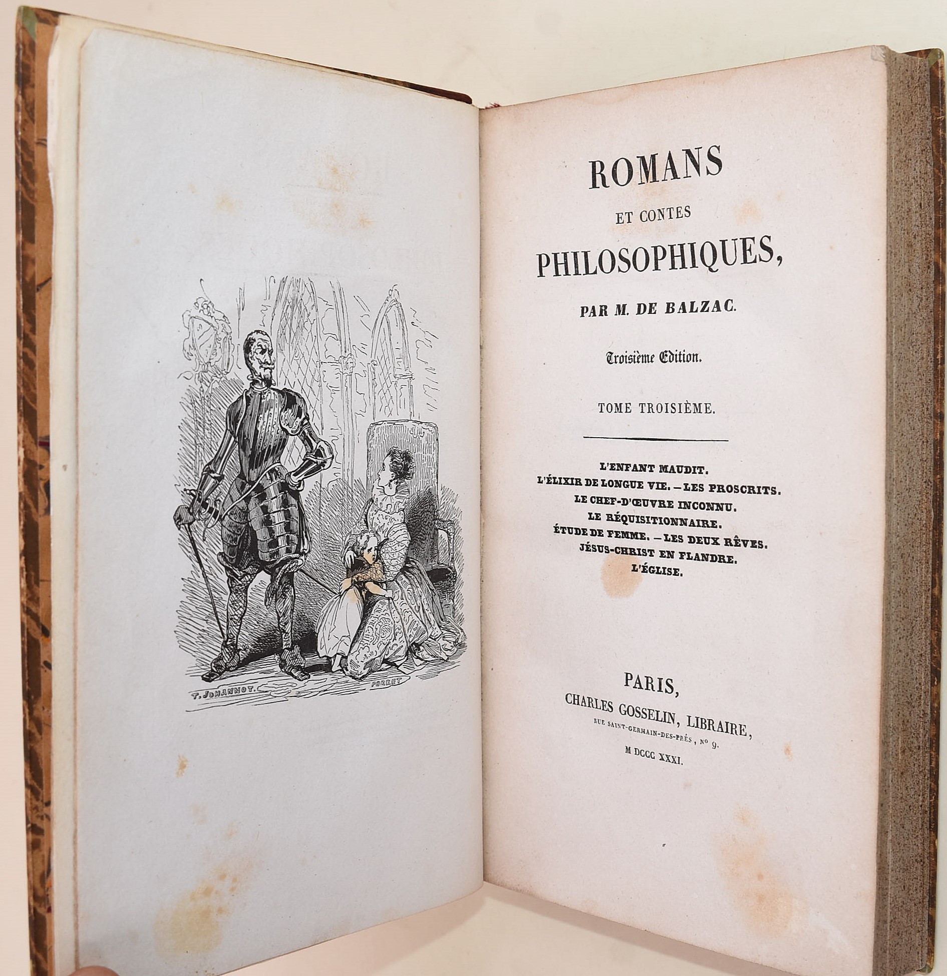 de Balzac, Honoré: Romans et contes philosophiques, 1831