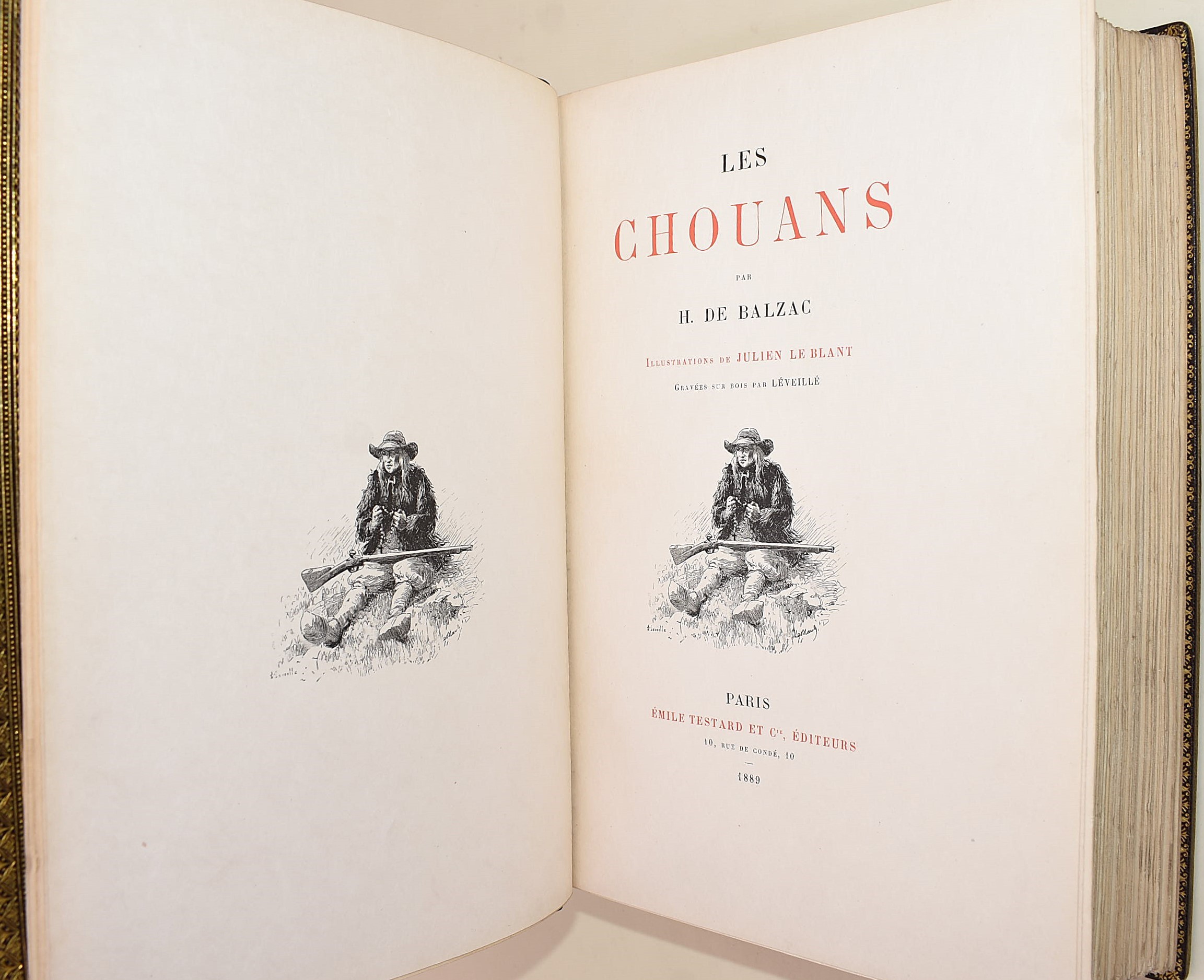 de Balzac, Honoré, Les Chouans (Esemplare n. 7/110), Parigi 1889-1890