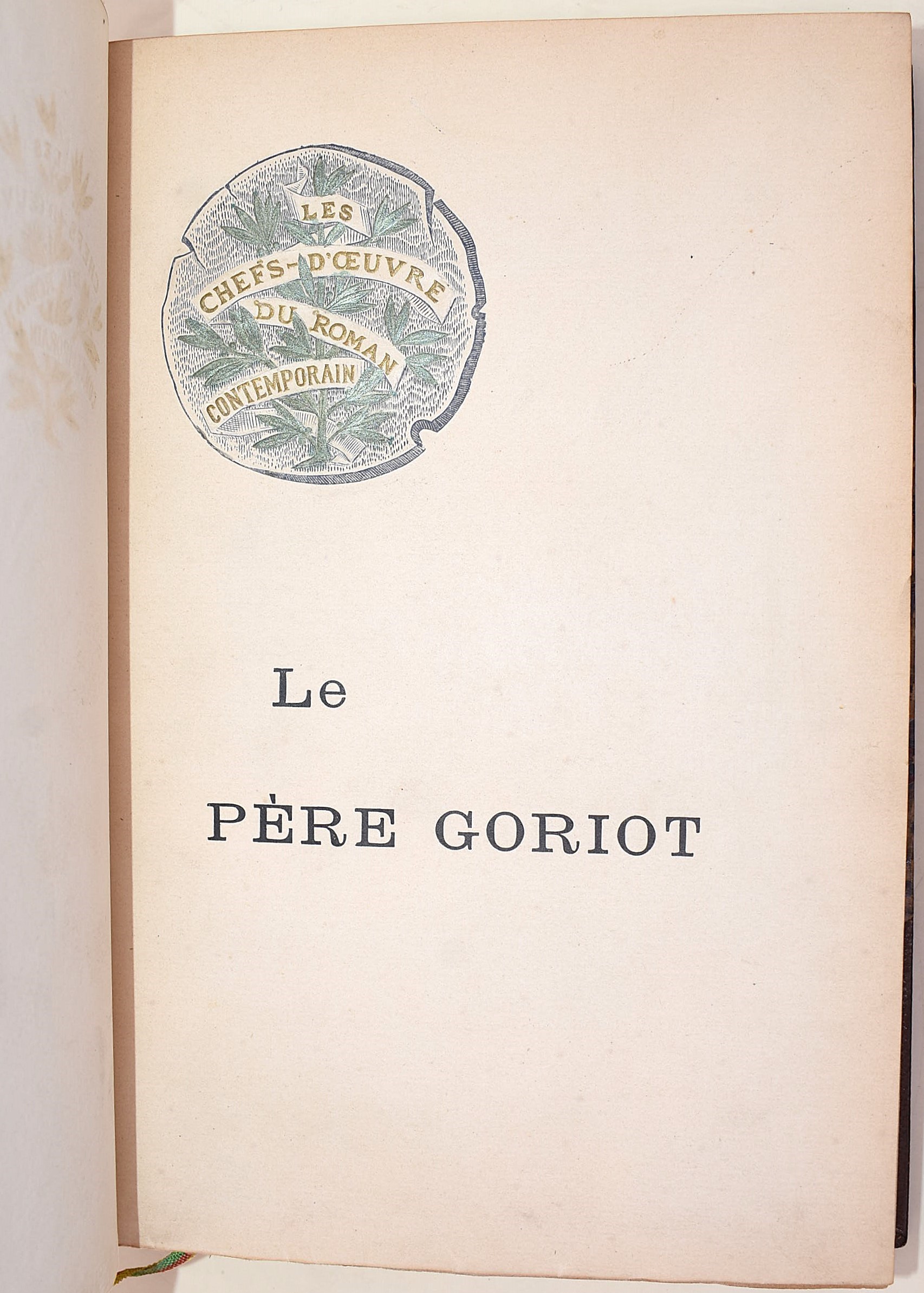 de Balzac, Honoré: Le Père Goriot, 1885