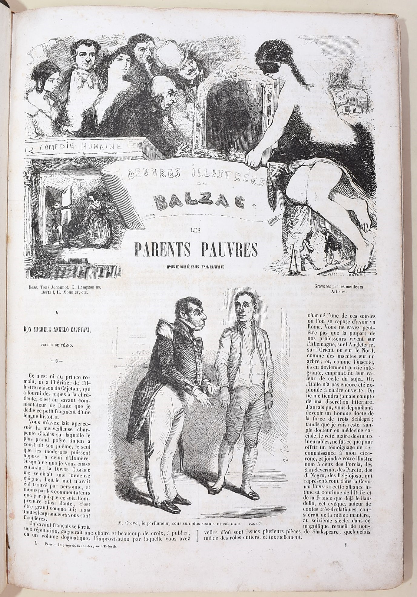 de Balzac, Honoré: Comedie humaine - Œuvres illustrées de Balzac (1860 circa)