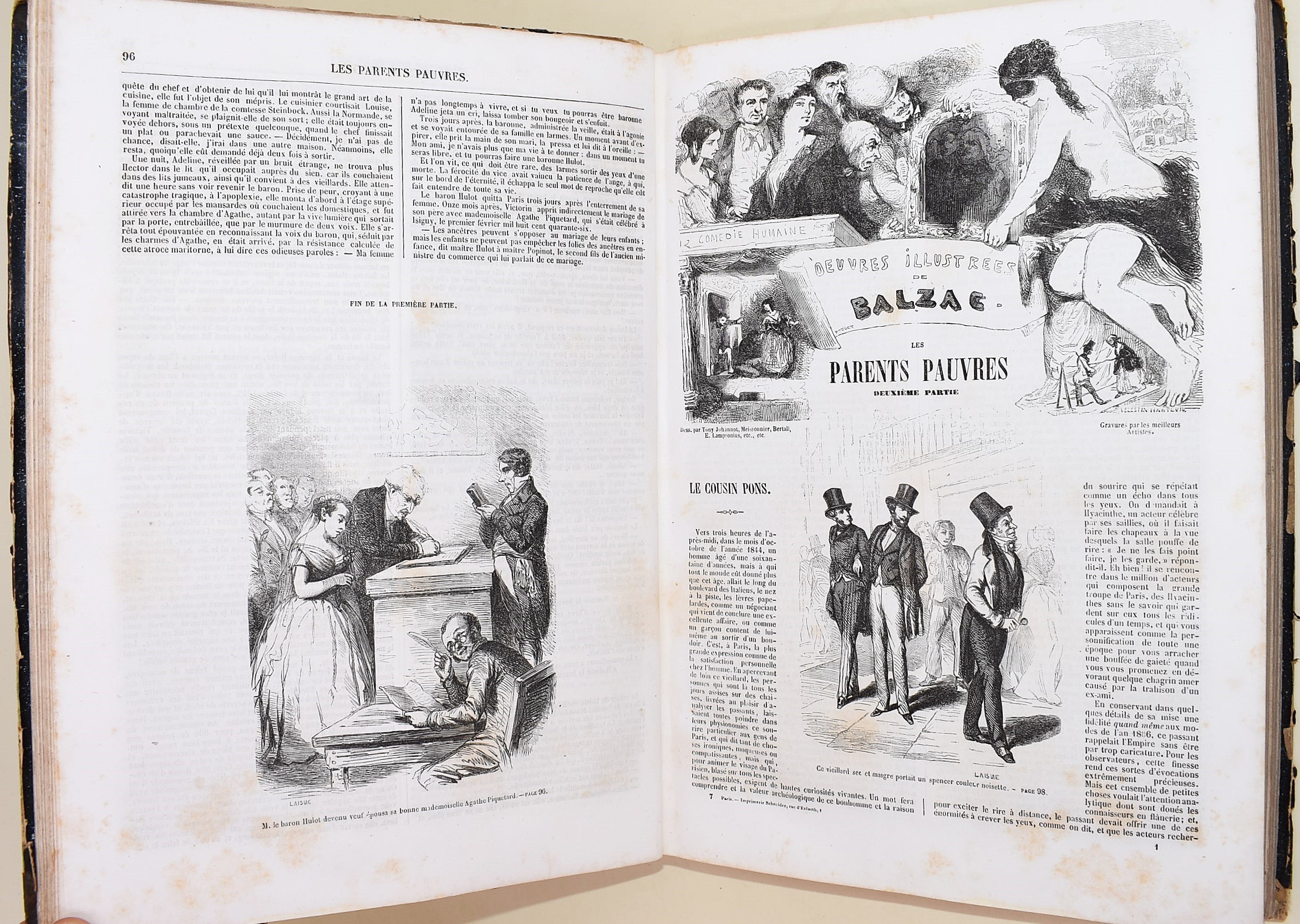 de Balzac, Honoré: Comedie humaine - Œuvres illustrées de Balzac (1860 circa)