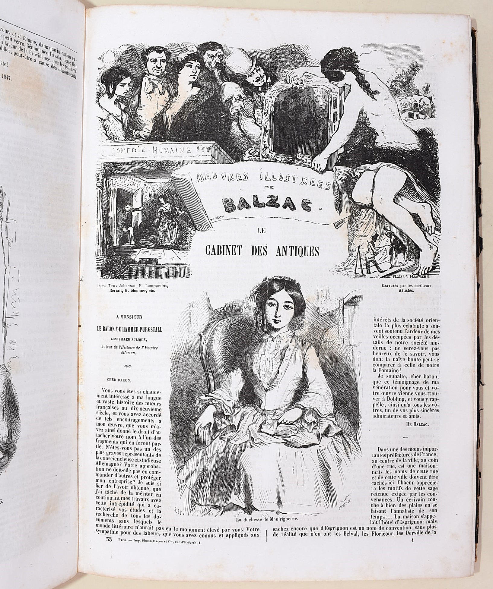 de Balzac, Honoré: Comedie humaine - Œuvres illustrées de Balzac (1860 circa)