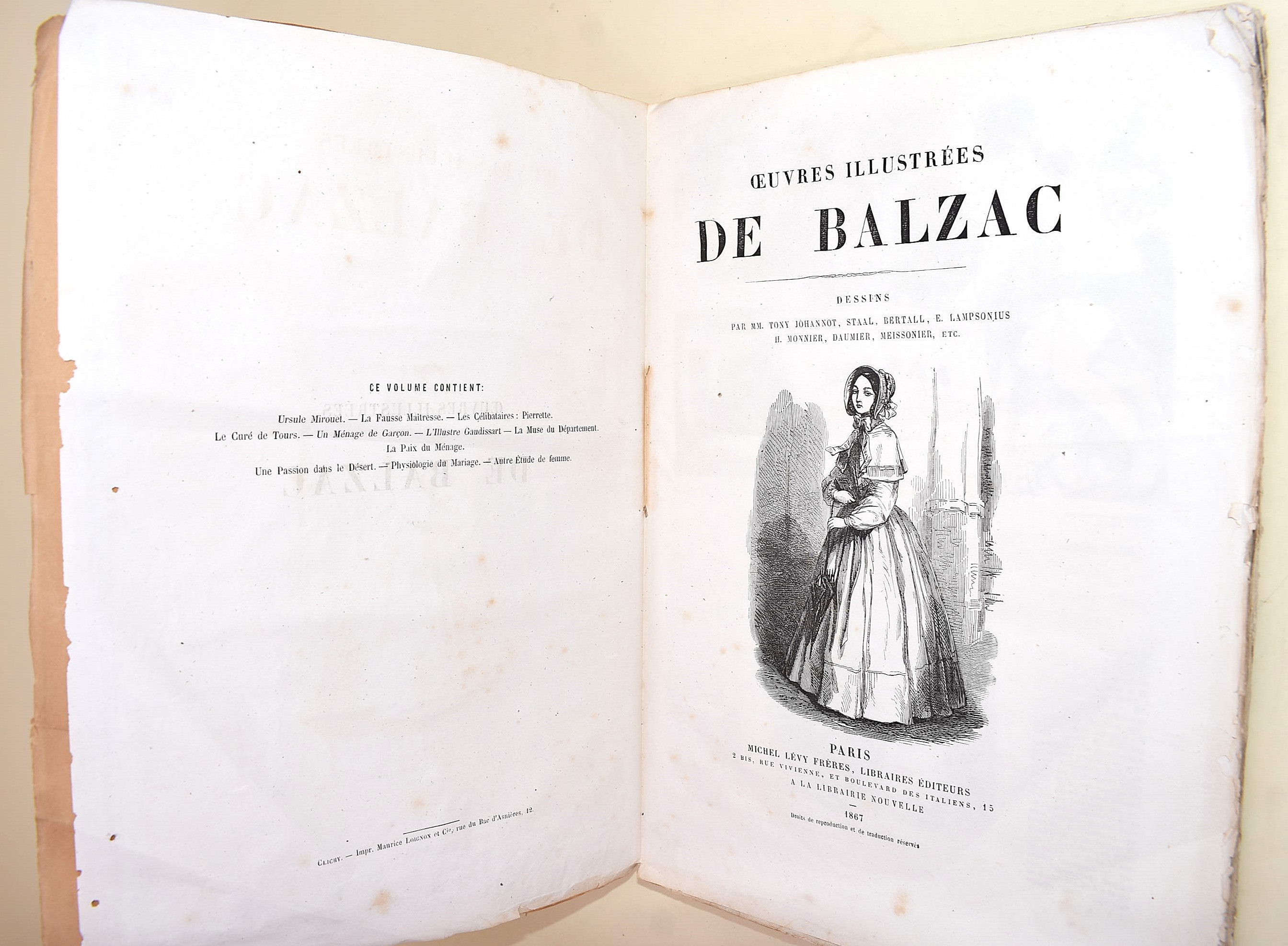 de Balzac, Honoré: Œuvres illustrées de Balzac, 1867, 1874