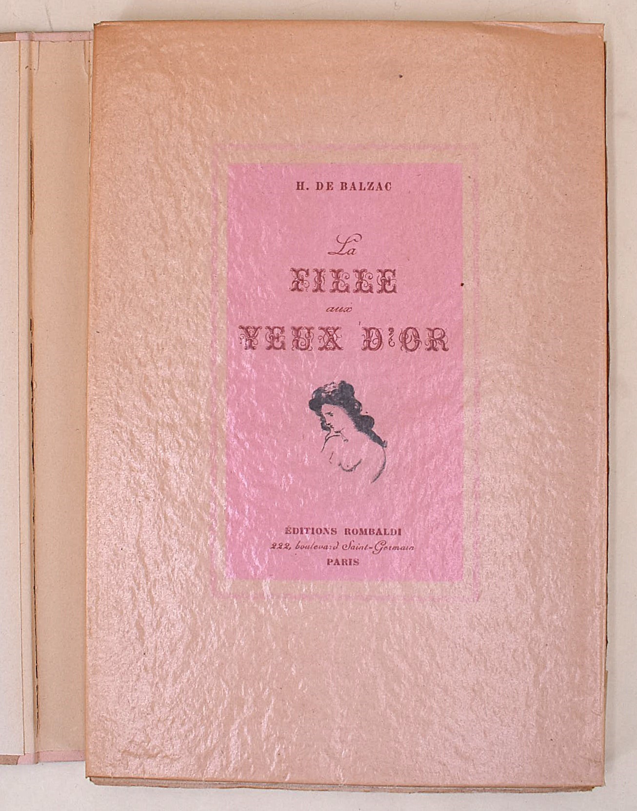 de Balzac, Honoré: La fille aux yeux d'or, 1942 - n. 214/410