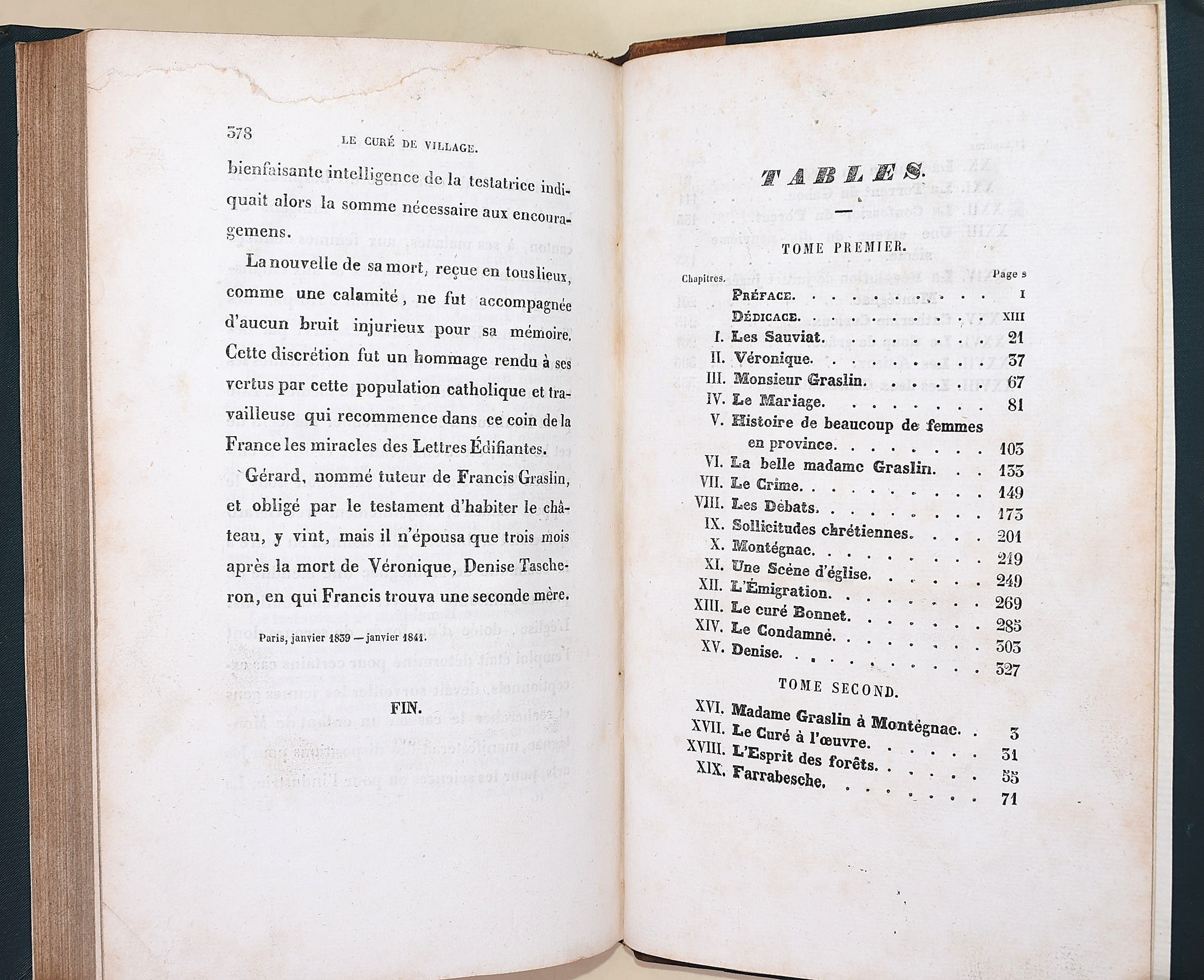 de Balzac, Honoré: Le Curé de Village, 1841
