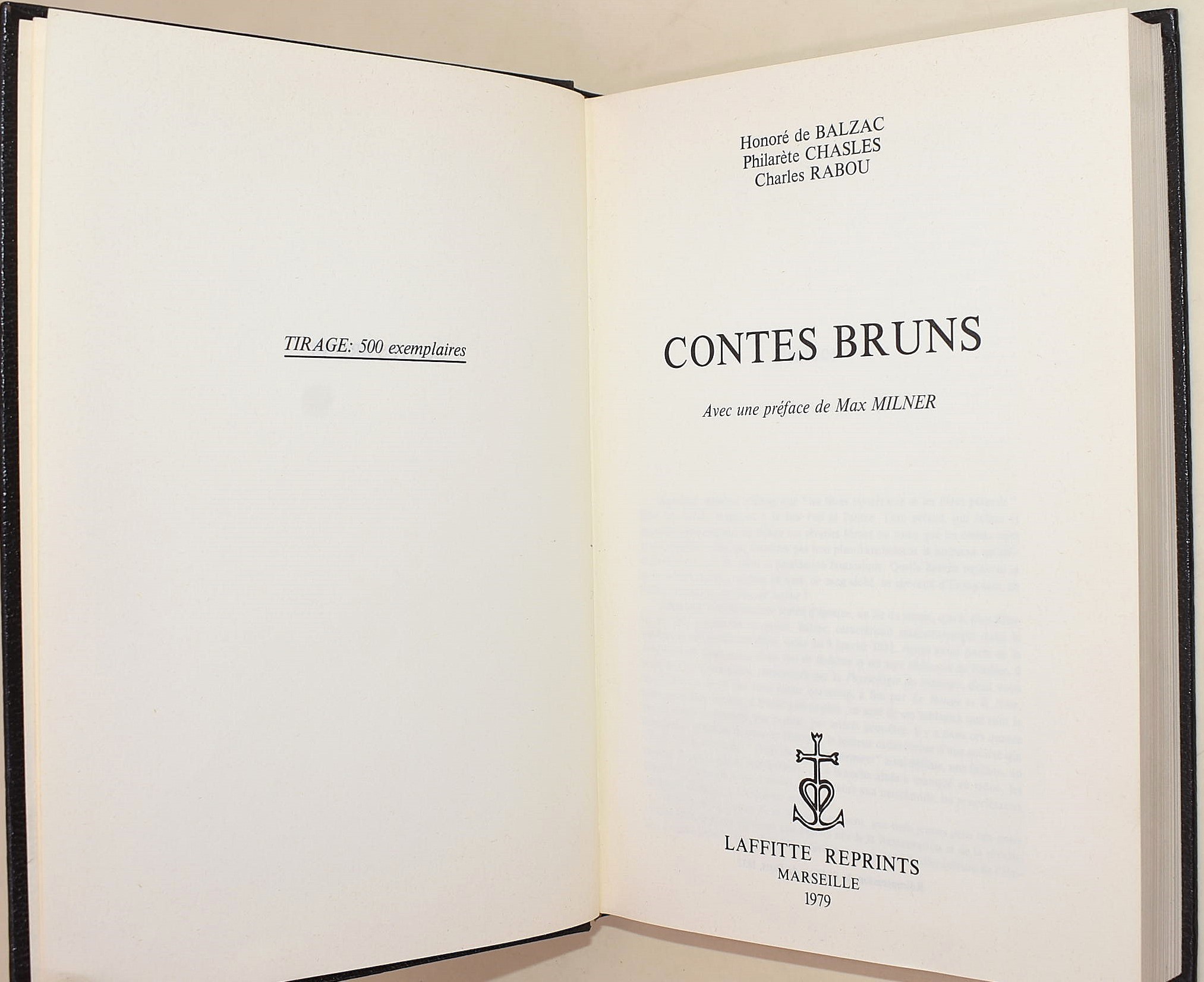 de Balzac, Honoré: Contes Bruns, 1979