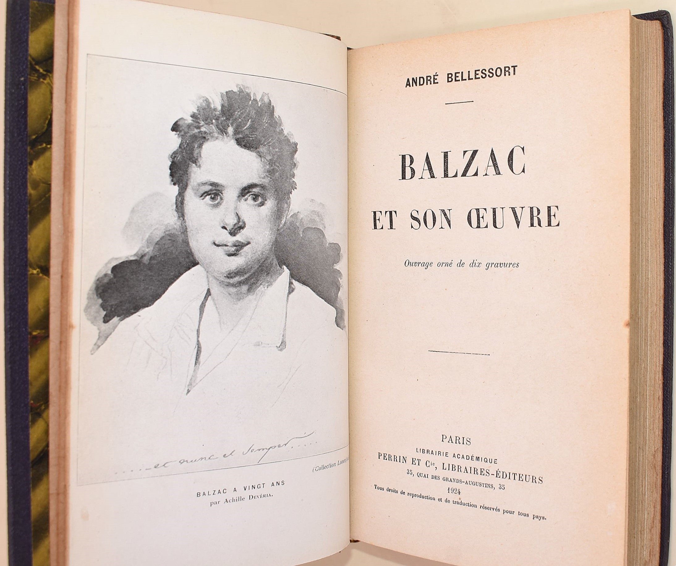 Bellessort, André: Balzac & son Œuvre, 1924