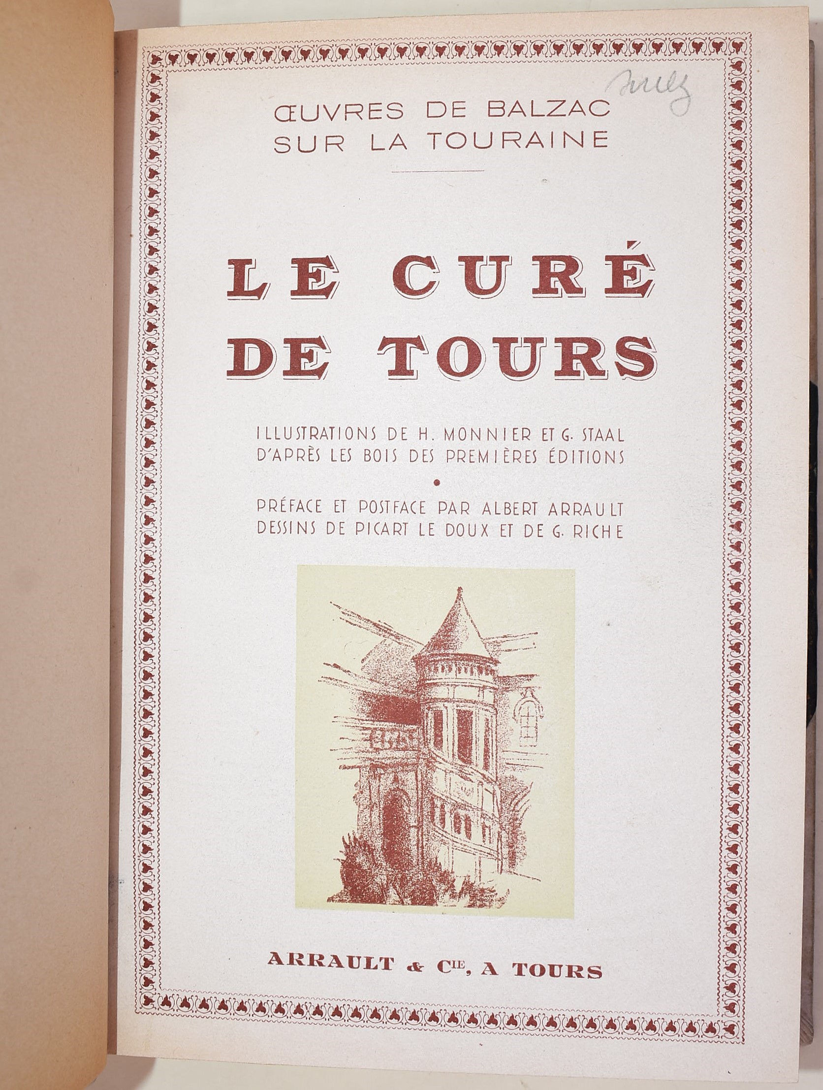 de Balzac, Honoré: Œuvres de Balzac sur la Touraine, 1946-1947