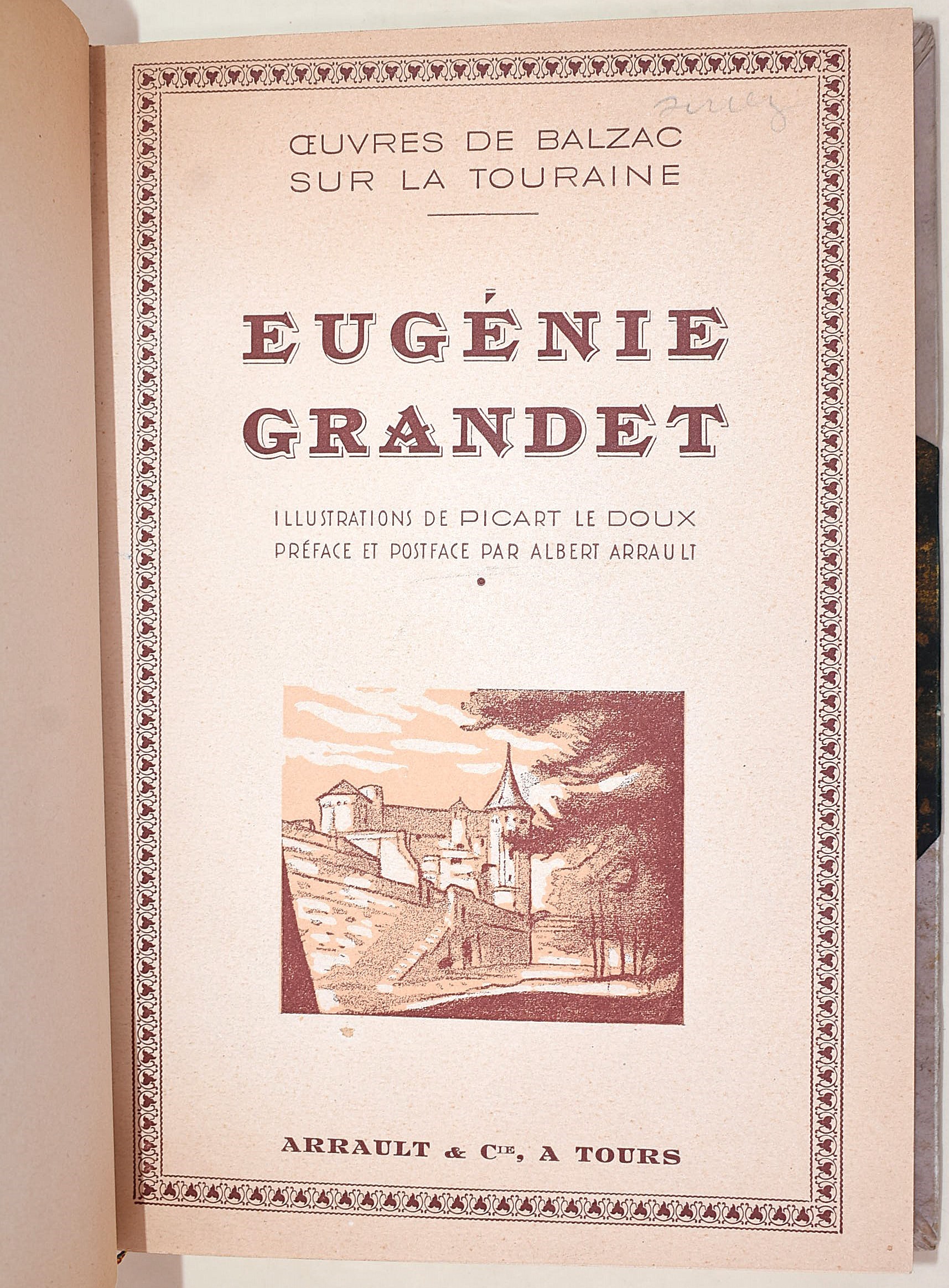 de Balzac, Honoré: Œuvres de Balzac sur la Touraine, 1946-1947