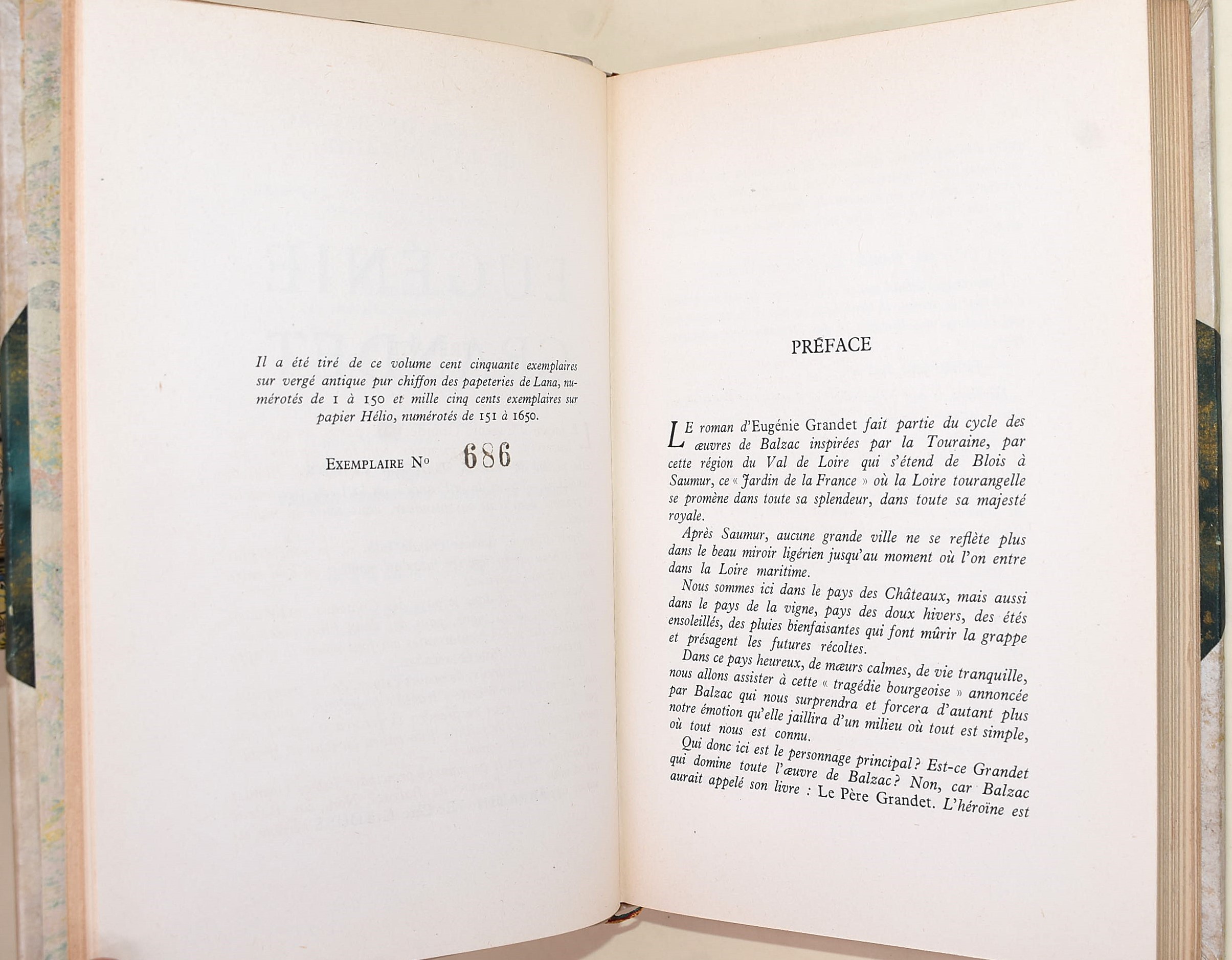 de Balzac, Honoré: Œuvres de Balzac sur la Touraine, 1946-1947