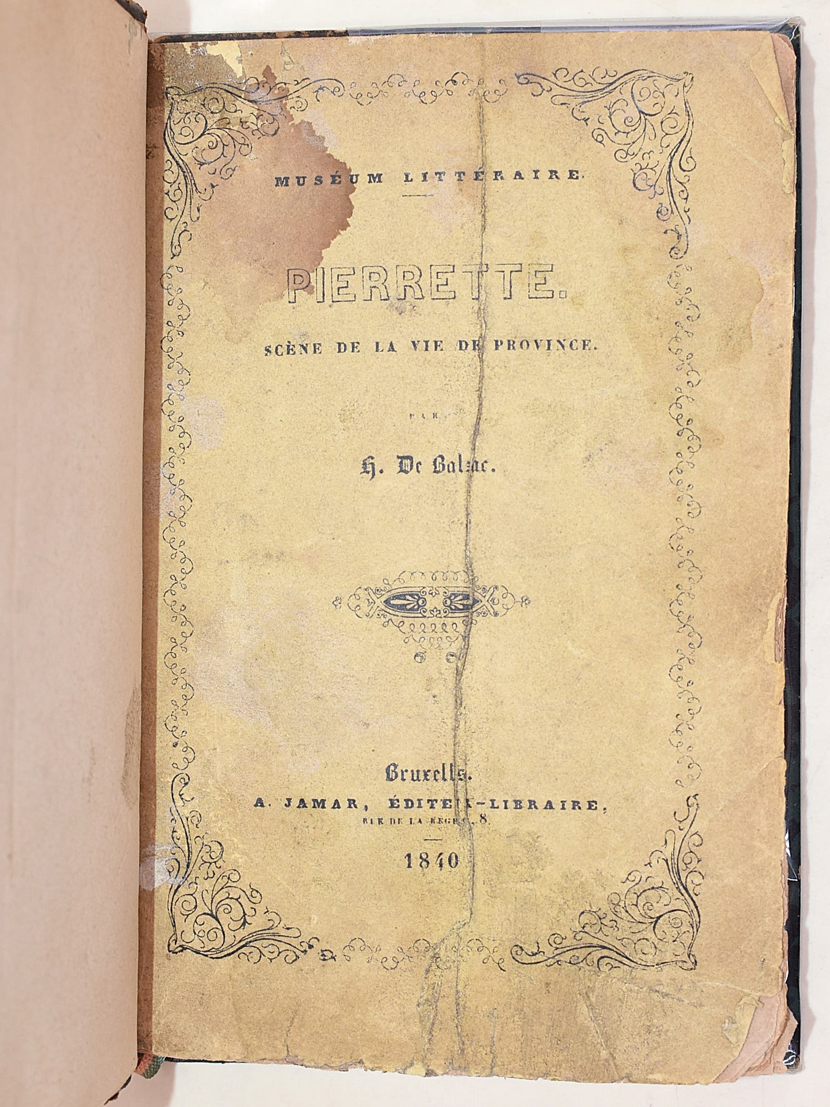 Honoré de Balzac, Pierrette, 1840