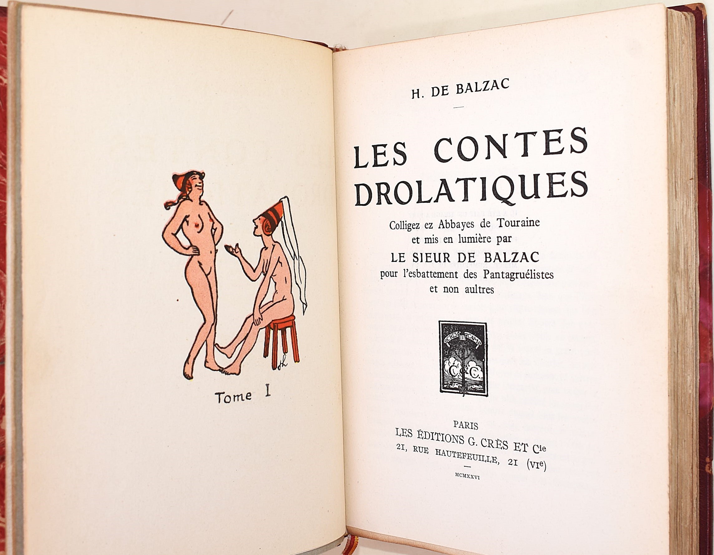 de Balzac, Honoré: Les Contes Drolatiques, 1926, illustrato da Joseph Hémard