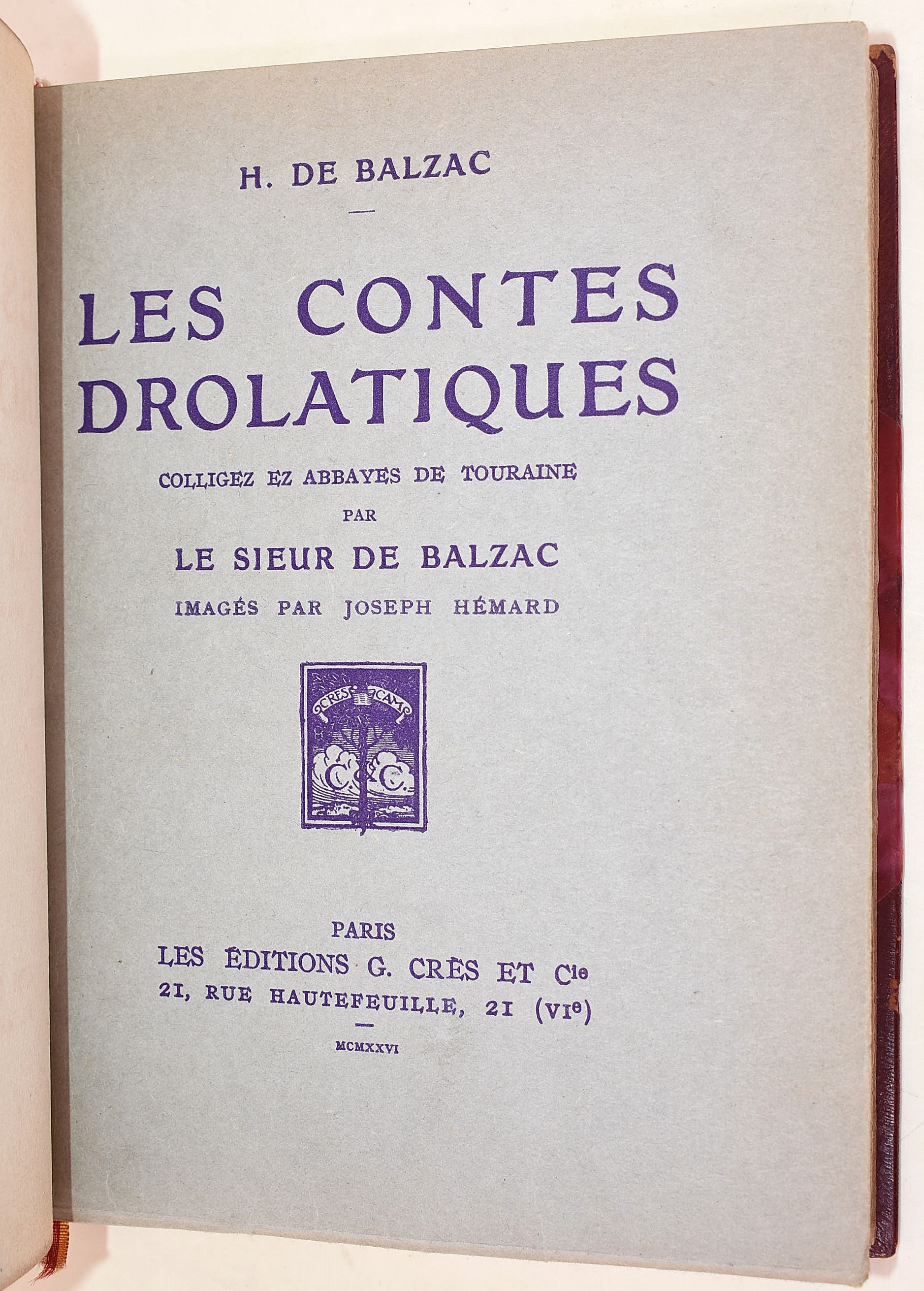 de Balzac, Honoré: Les Contes Drolatiques, 1926, illustrato da Joseph Hémard