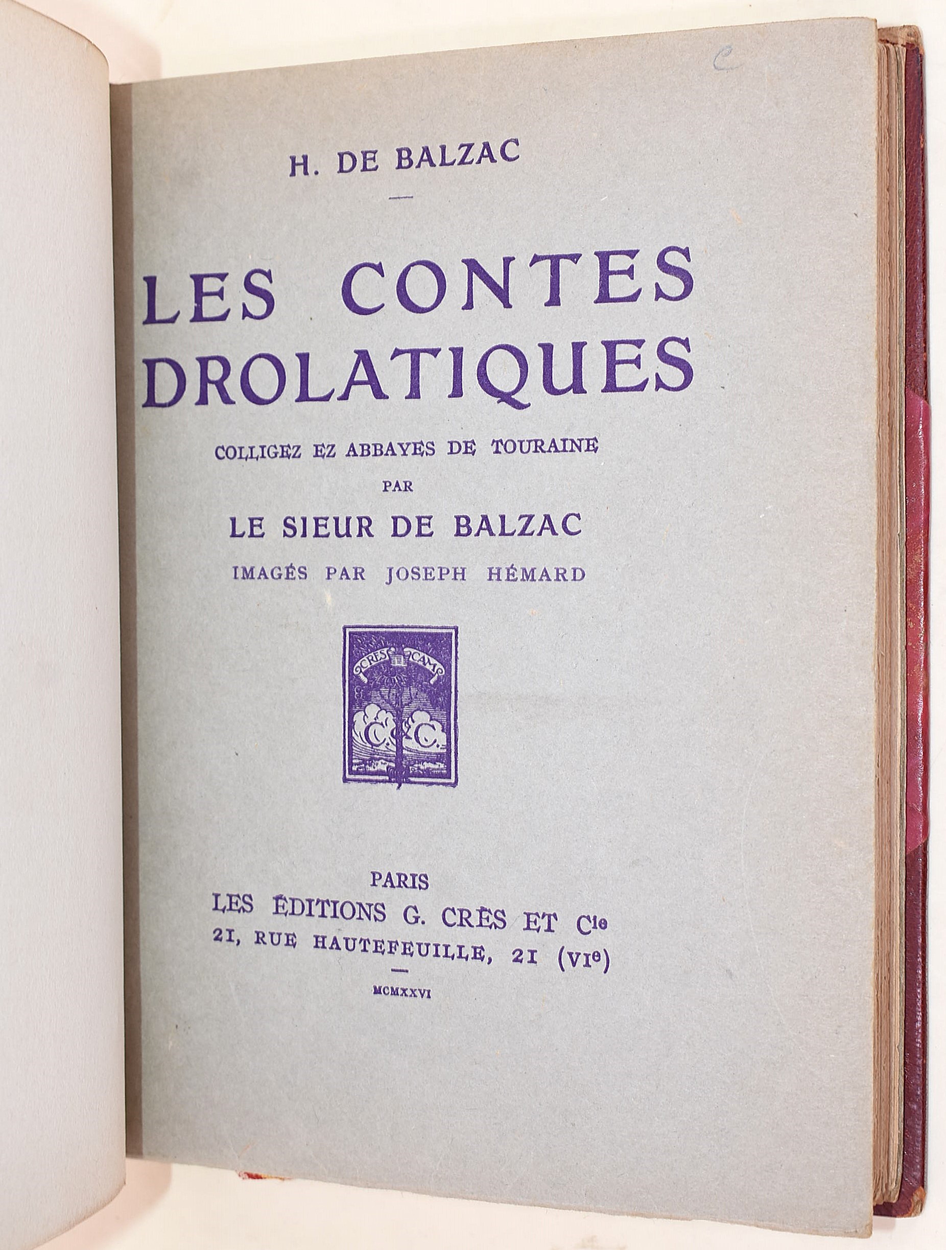 de Balzac, Honoré: Les Contes Drolatiques, 1926, illustrato da Joseph Hémard