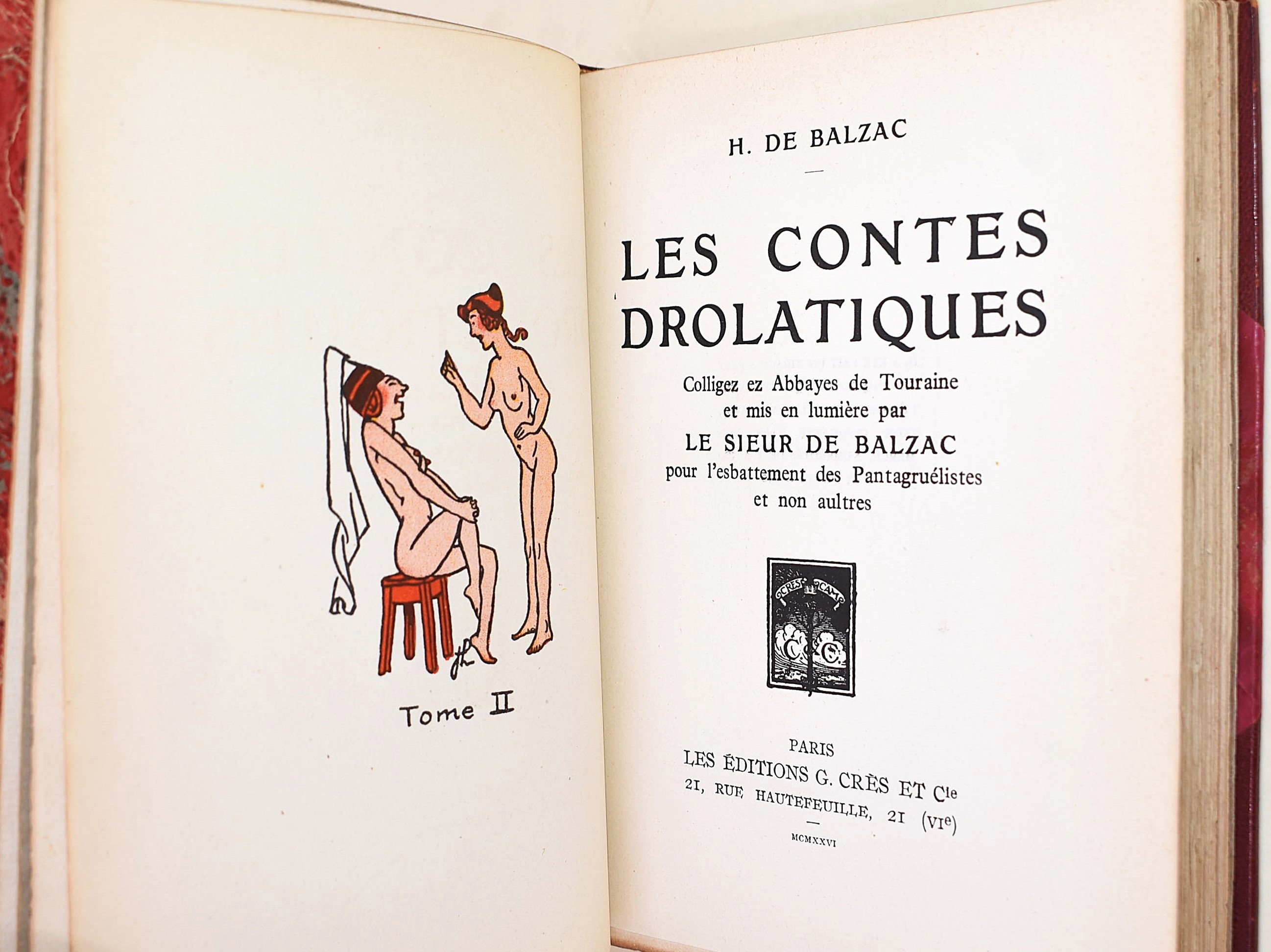 de Balzac, Honoré: Les Contes Drolatiques, 1926, illustrato da Joseph Hémard