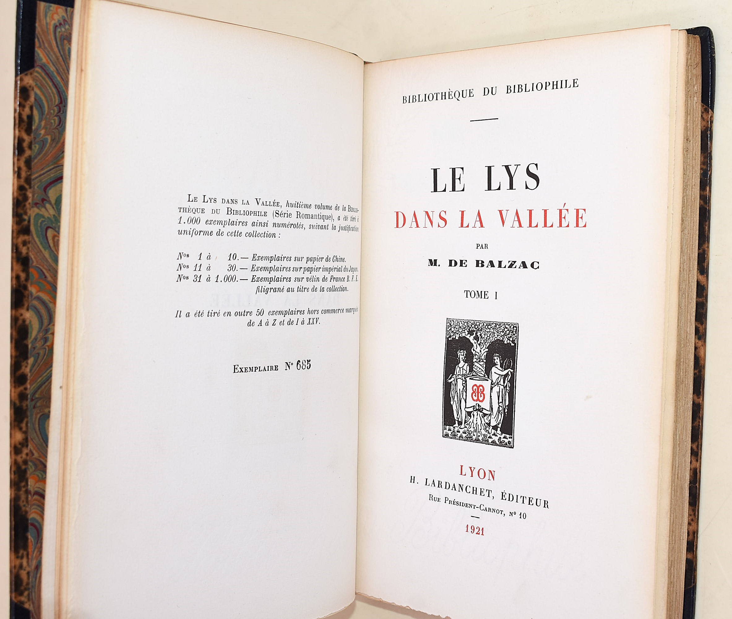 de Balzac, Honoré: Le Lys dans la vallée, 1921 - n. 685/1000