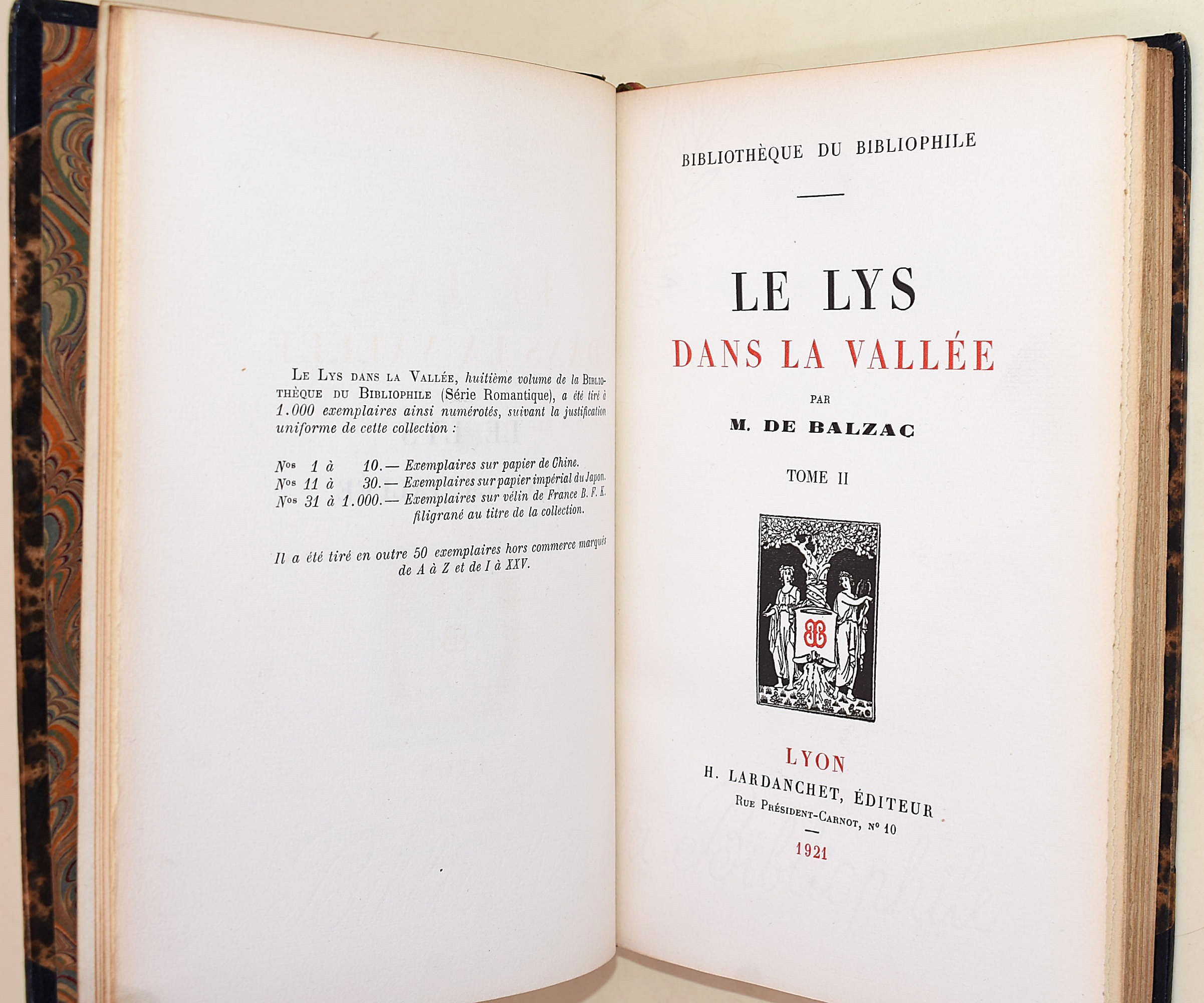 de Balzac, Honoré: Le Lys dans la vallée, 1921 - n. 685/1000