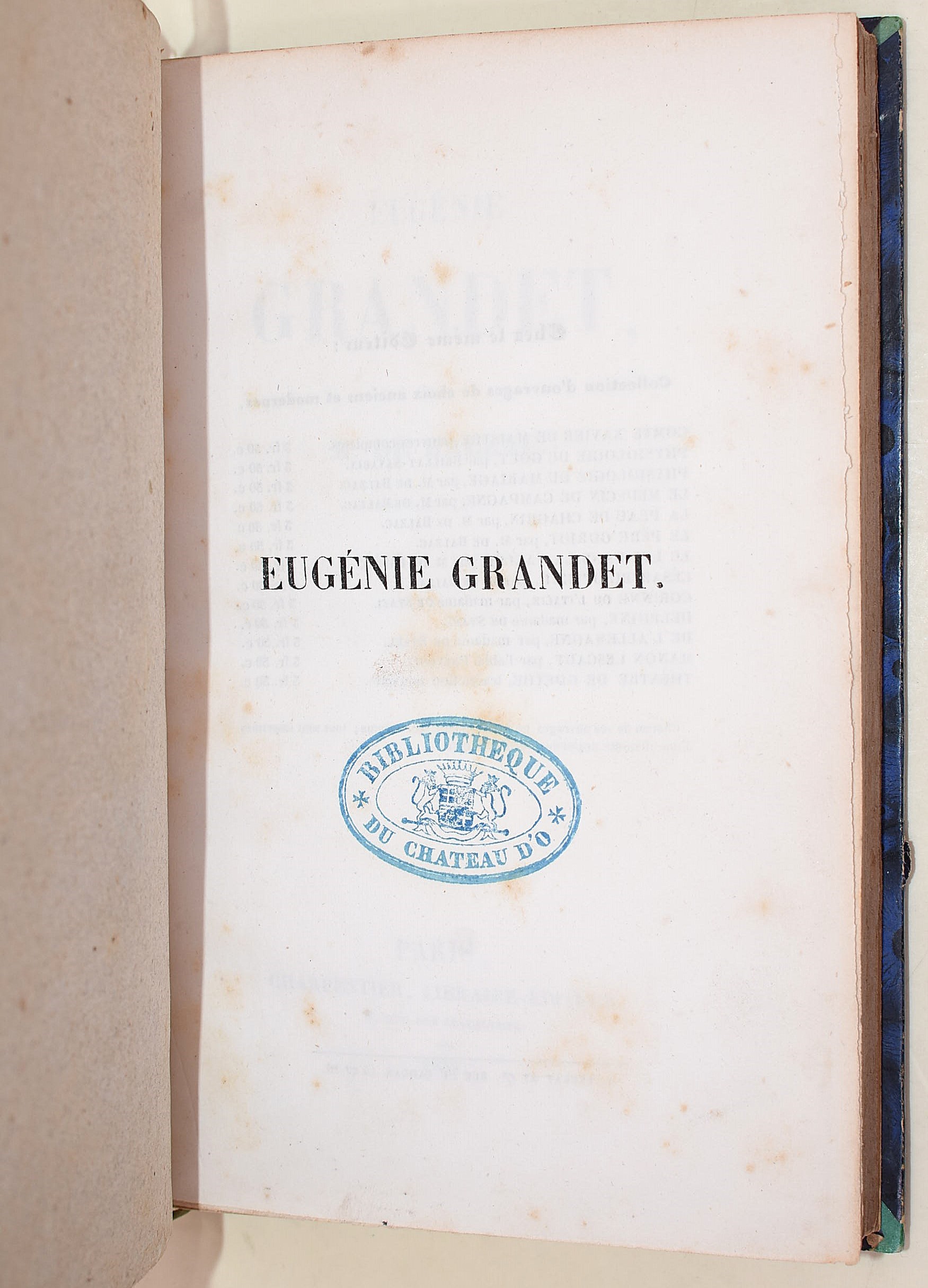 de Balzac (Honoré), Eugènie Grandet, 1839