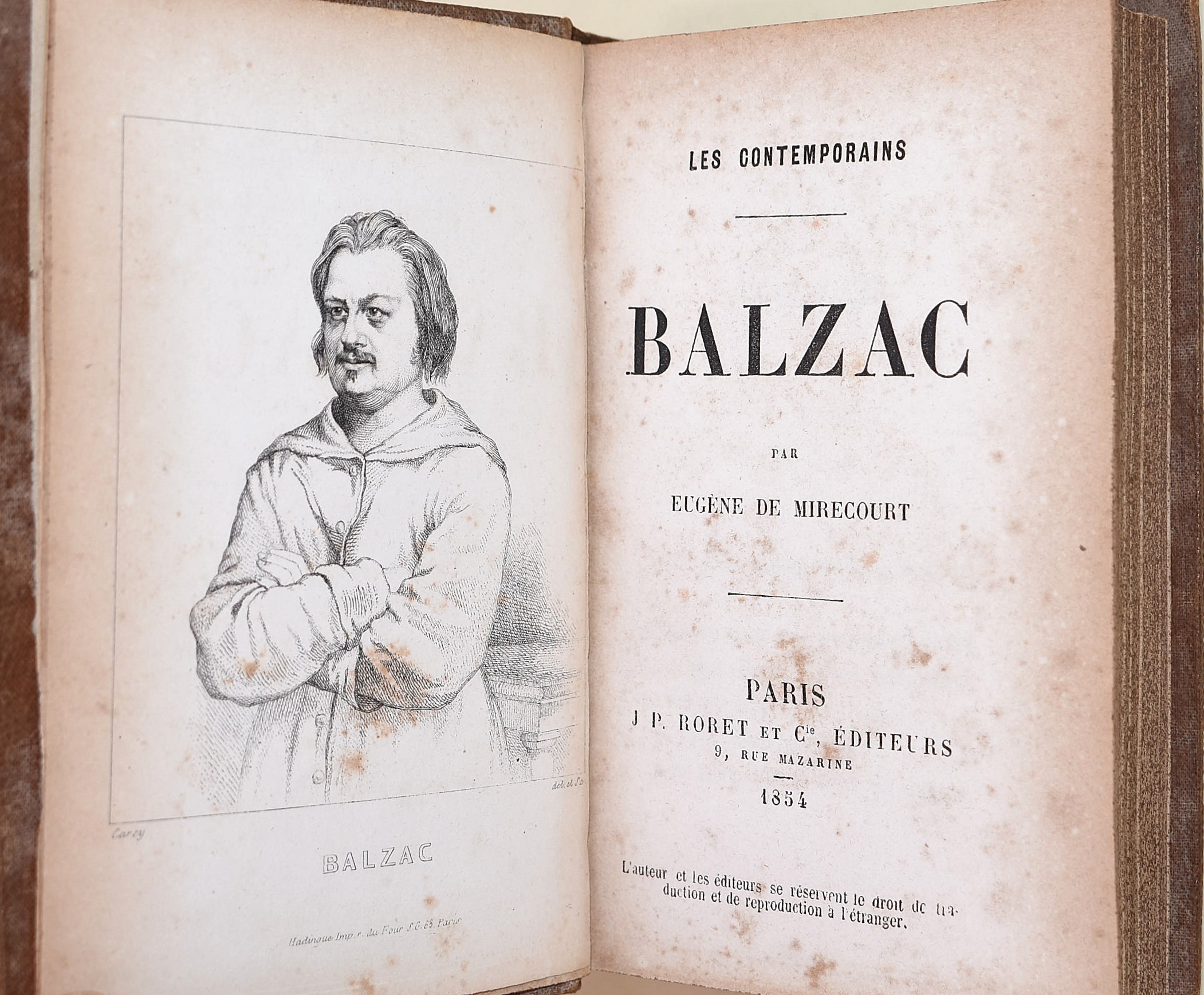 Eugène de Mirecourt, Balzac (1854), volume illustrato