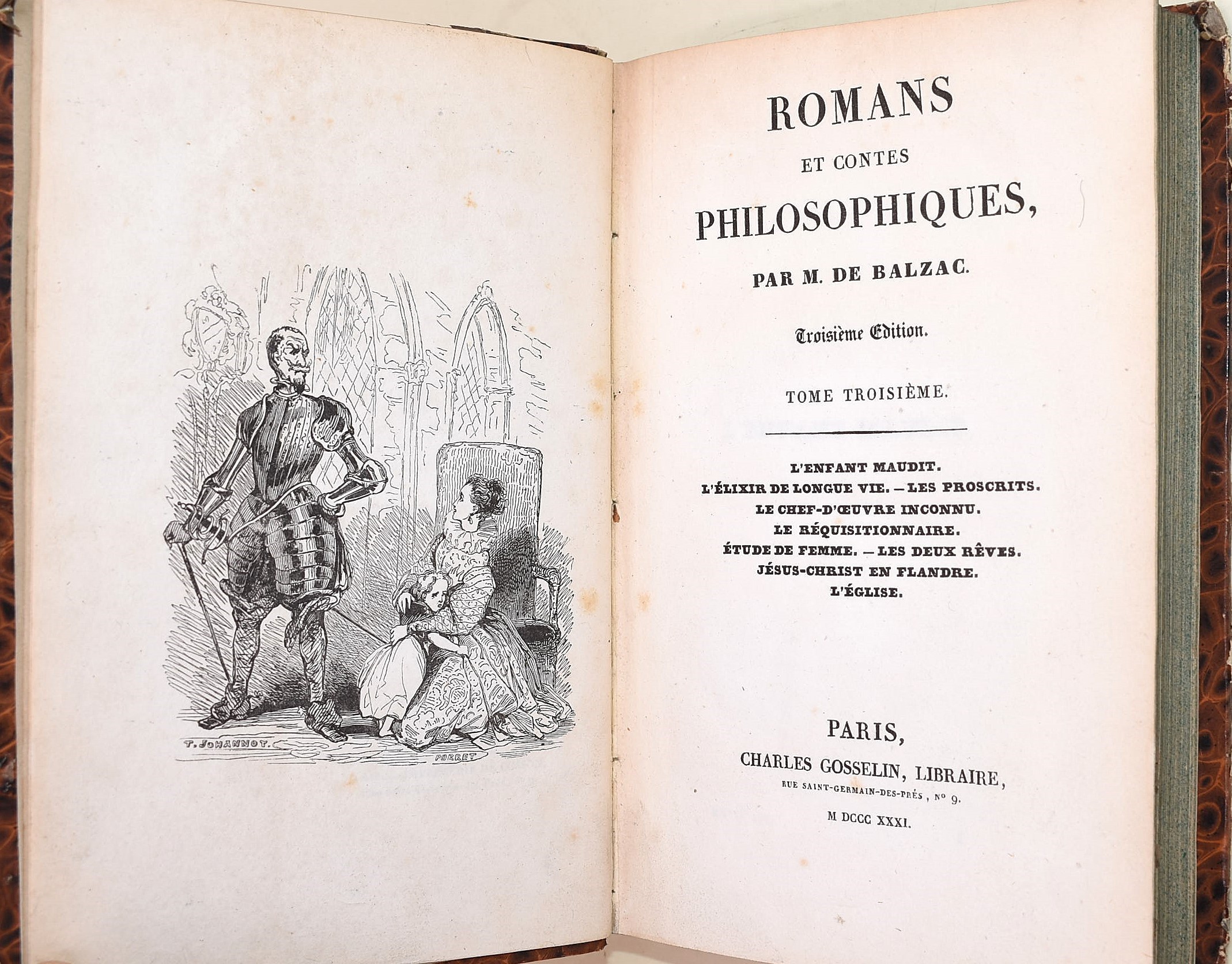 de Balzac, Honoré: Œuvres M. de Balzac - Romans et Contes Philosophiques, 1831