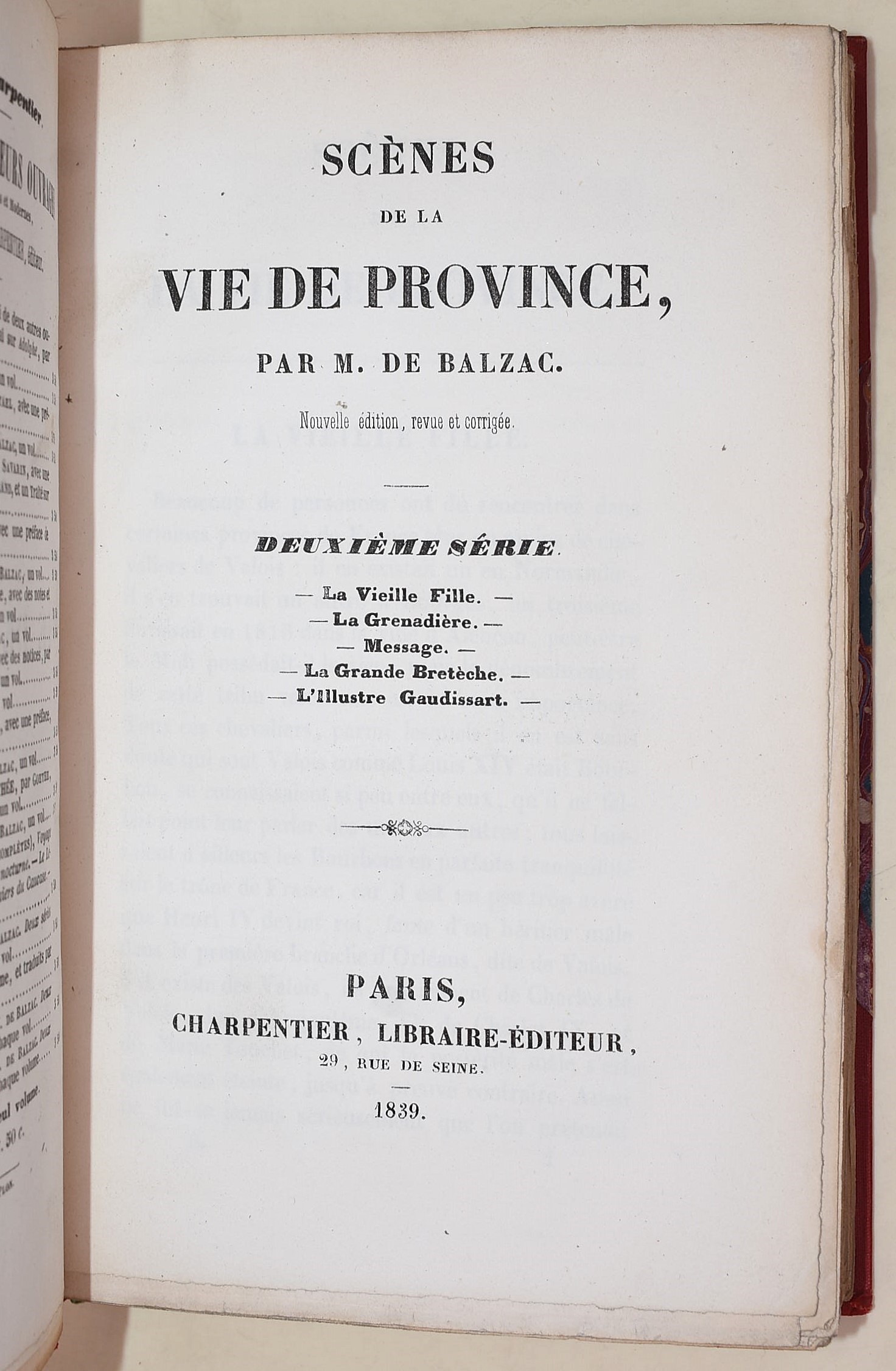 de Balzac, Honoré: Le Lys dans la Vallée - Eugènie Grandet - Scènes de la vie de Province in due ...