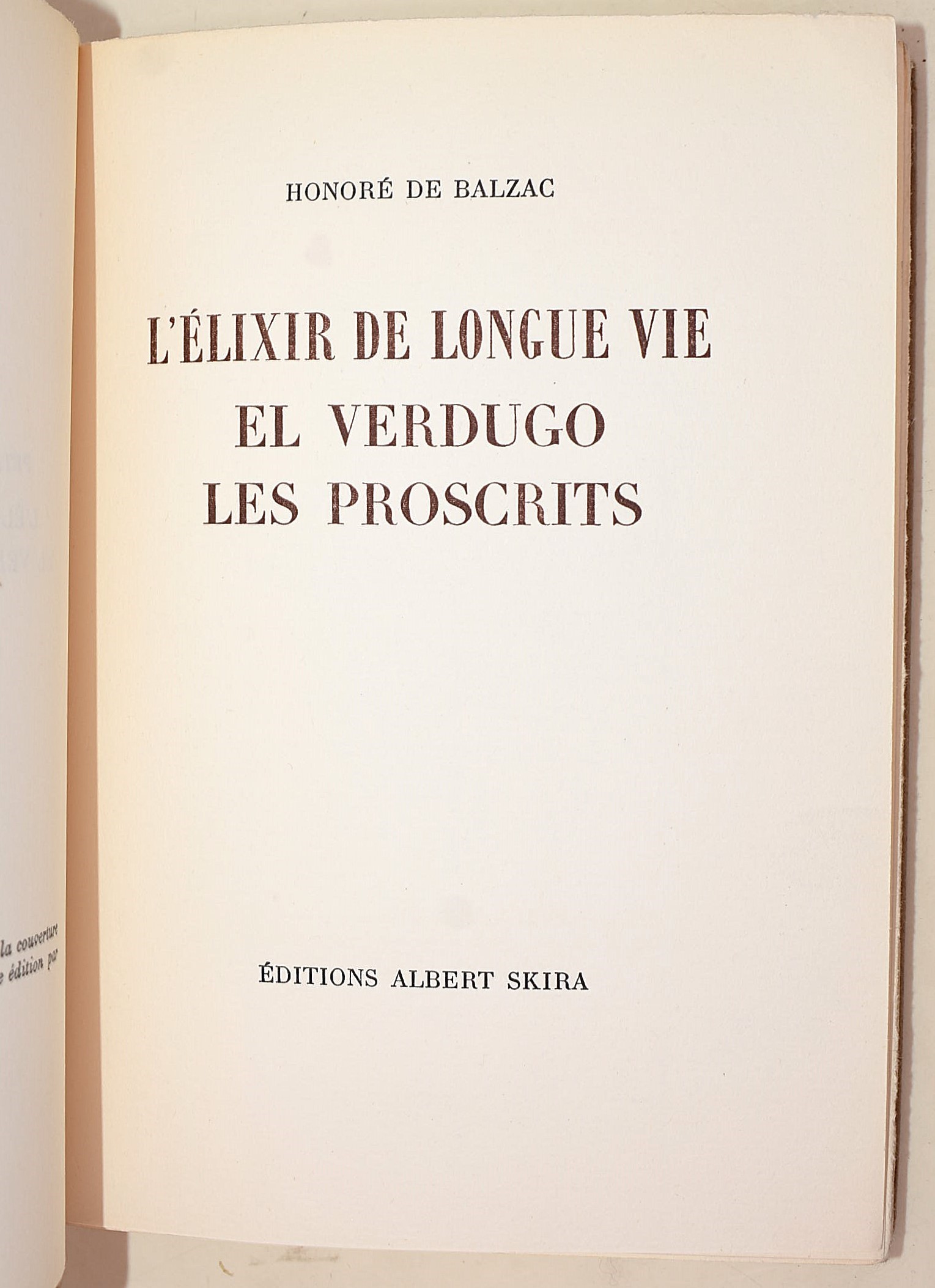Petite Collection Balzac (1946-1947)