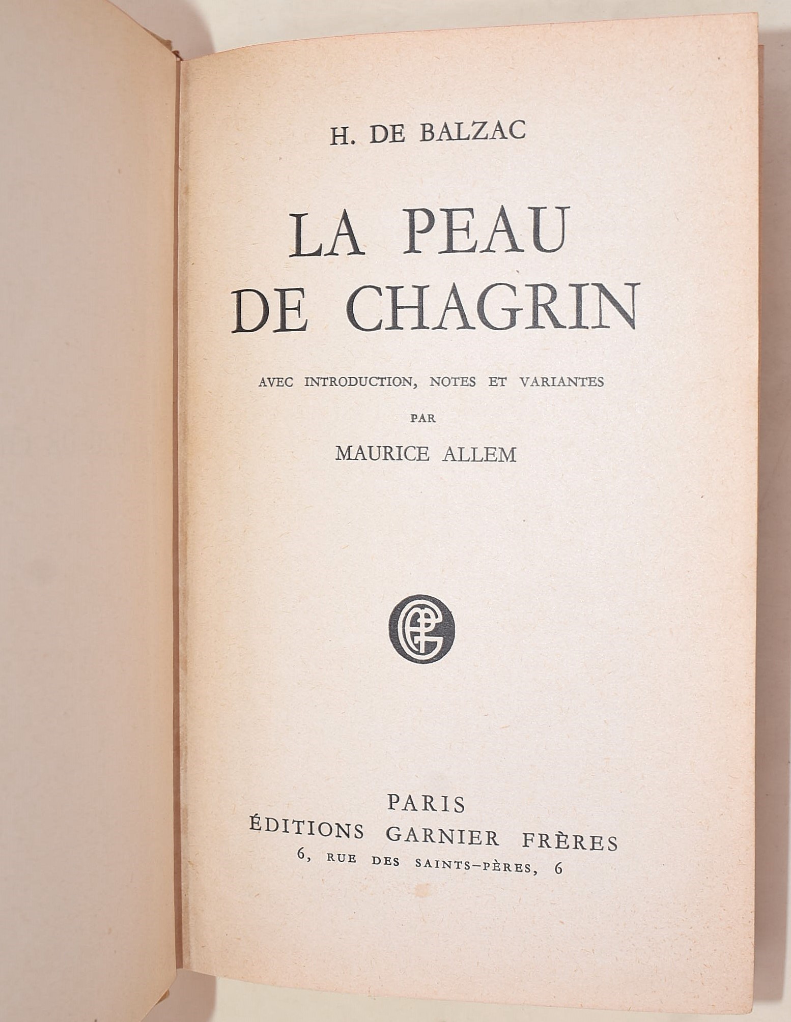de Balzac, Honoré: La Peau de Chagrin, 1950