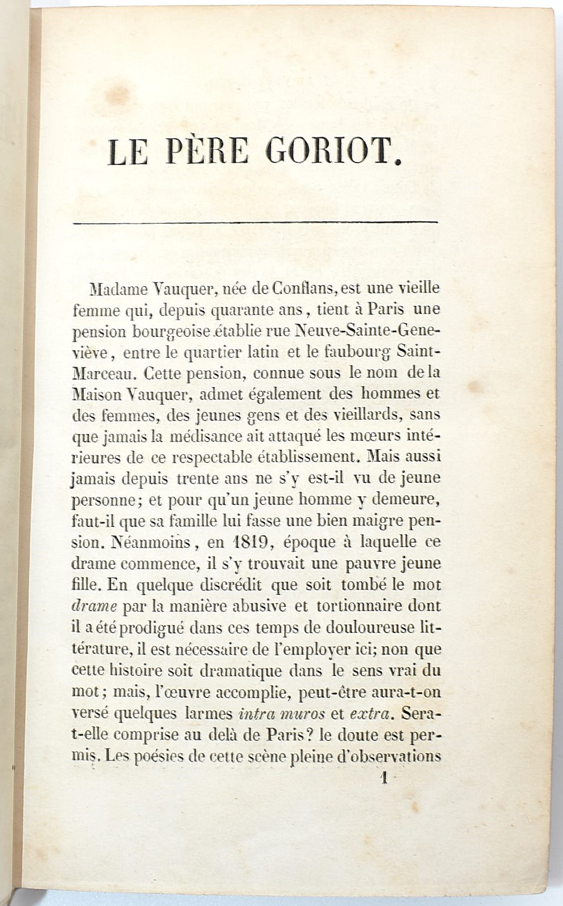 de Balzac, Honoré: Le Père Goriot, 1839