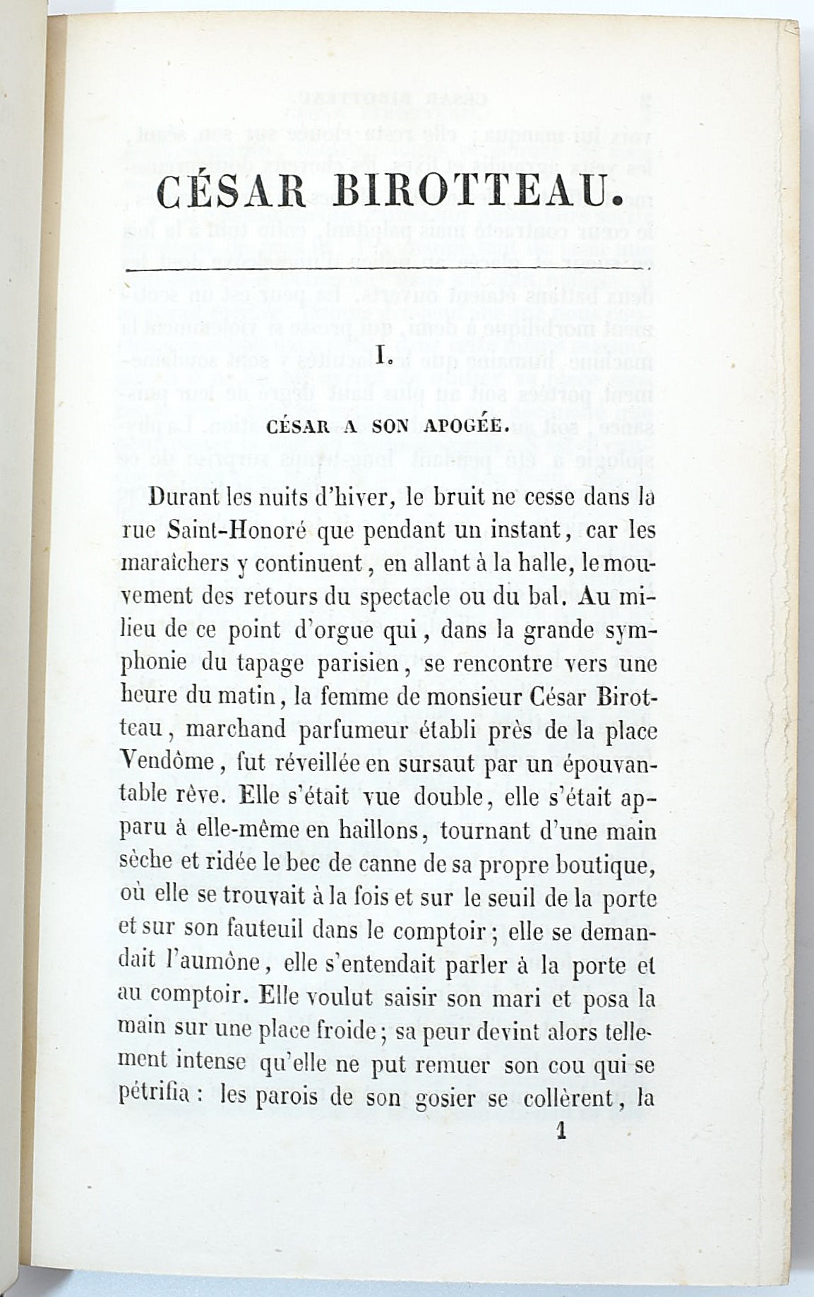 de Balzac, Honoré: César Birotteau, 1839