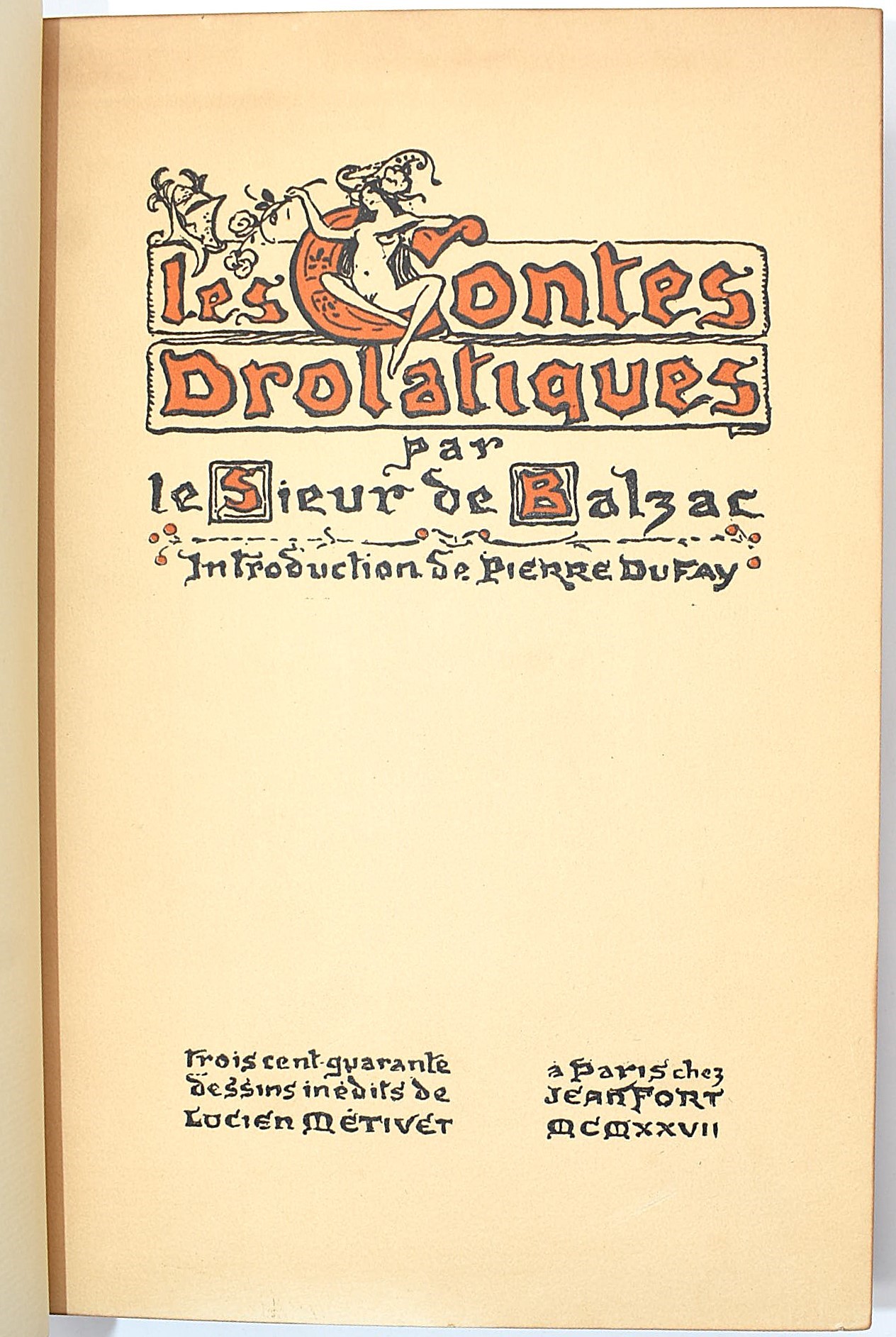 de Balzac, Honoré: Les Contes Drolatiques, 1927 n. 13/1200