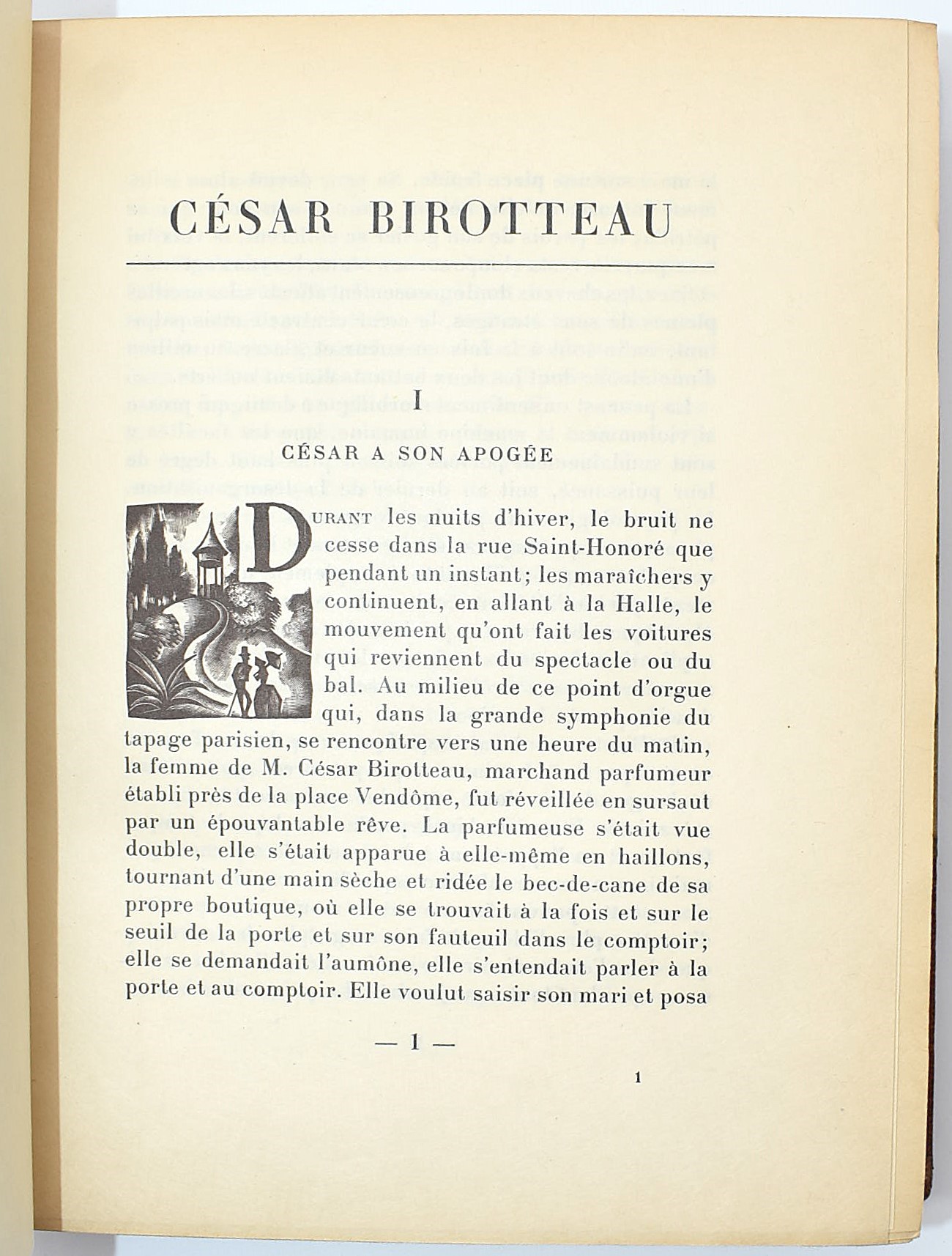 de Balzac, Honoré: César Birotteau, 1929