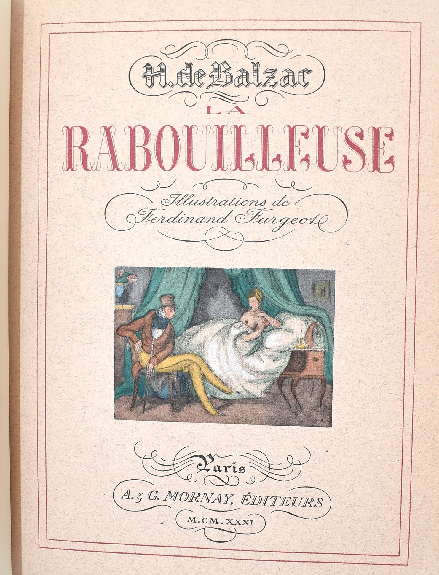 Honoré de Balzac, La Rabouilleuse, edizione 285/1000, 1931