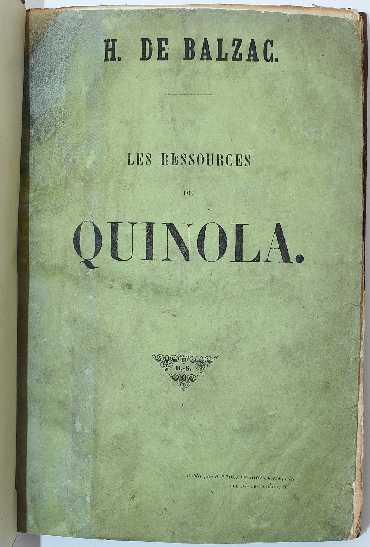 Honoré de Balzac, Les Ressources de Quinola; Honoré de Balzac, Eugénie Grandet