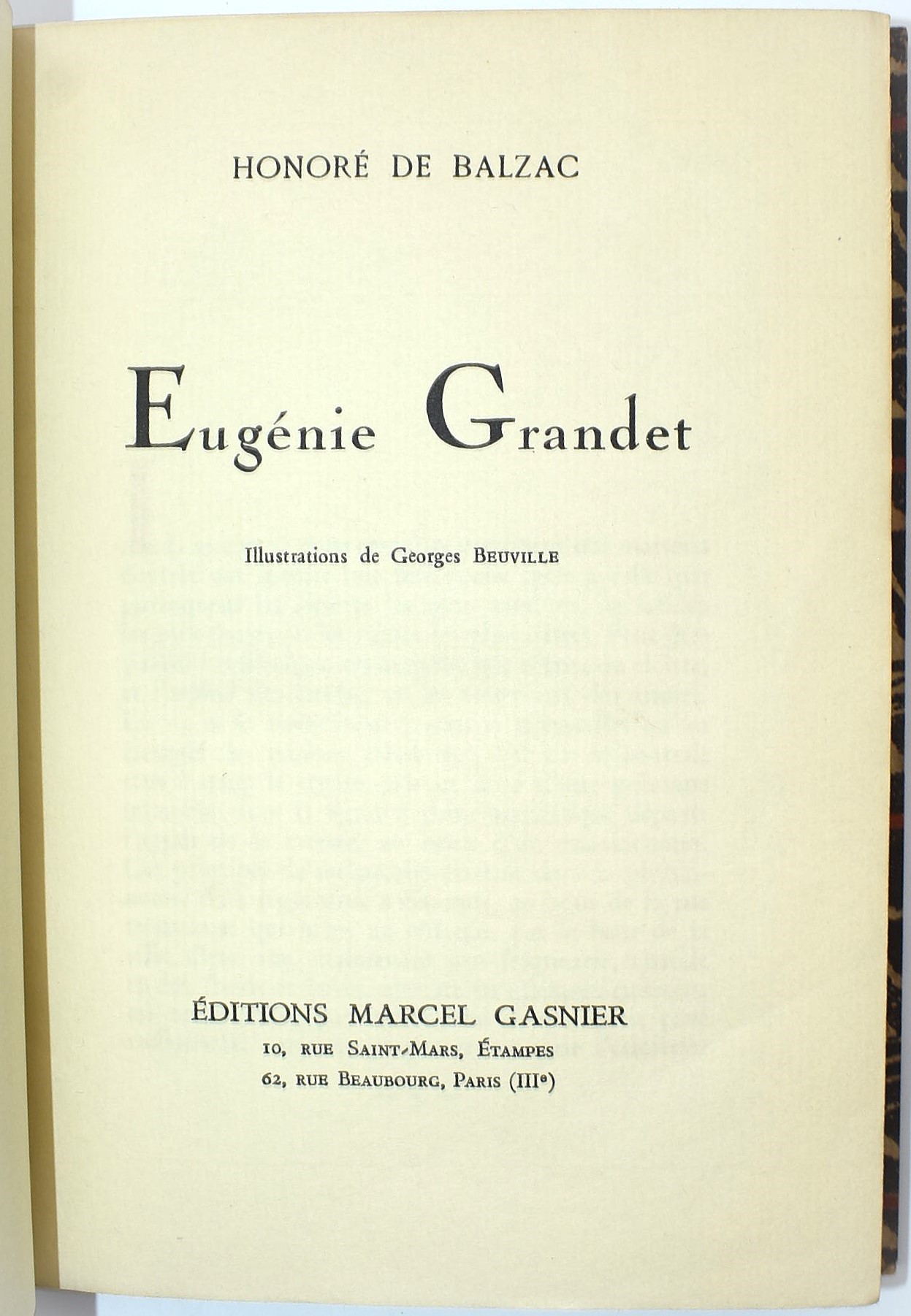 Honoré de Balzac, Les Ressources de Quinola; Honoré de Balzac, Eugénie Grandet