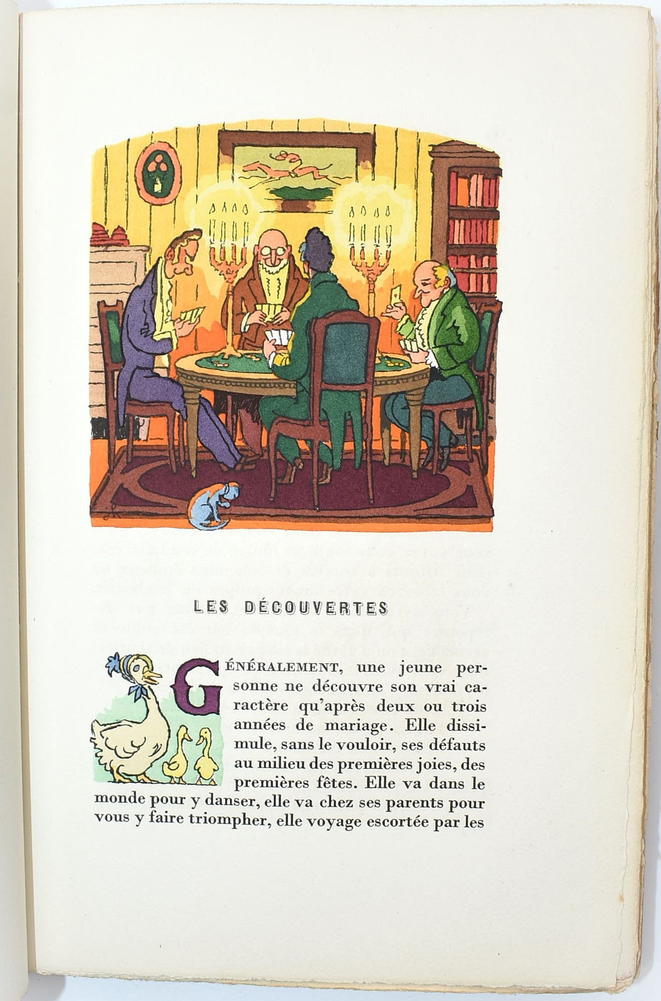 Joseph Hémard, Petites Misères de la vie conjugale (con acquerello originale firmato), 1942