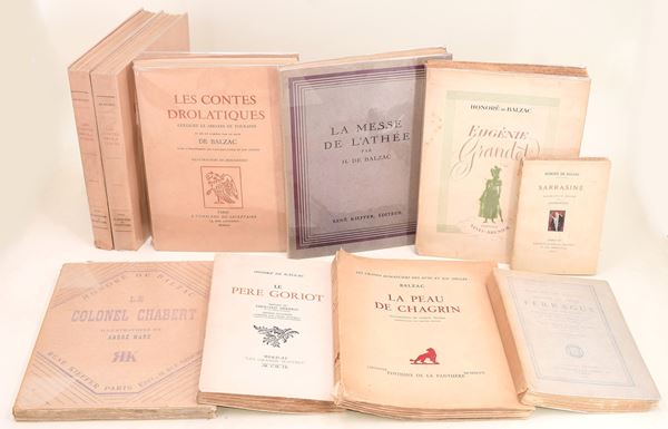 Edizioni illustrate e tirature limitate delle Opere di Balzac (10 volumi)