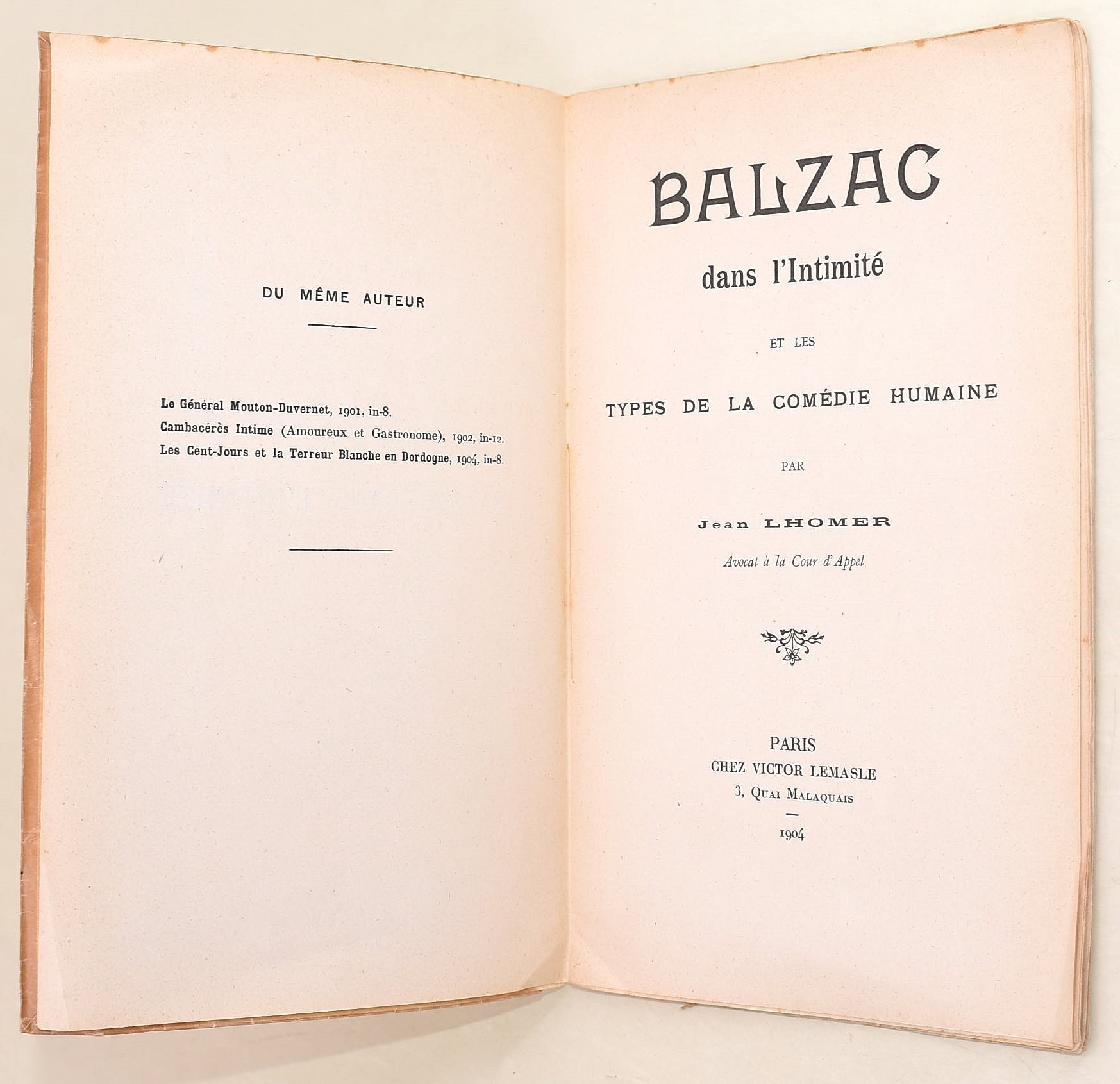 Marceau, Félicien; Seillière, Ernest; Bardèche, Maurice; Evans, Henri; Balzac. Le livre du Centen...