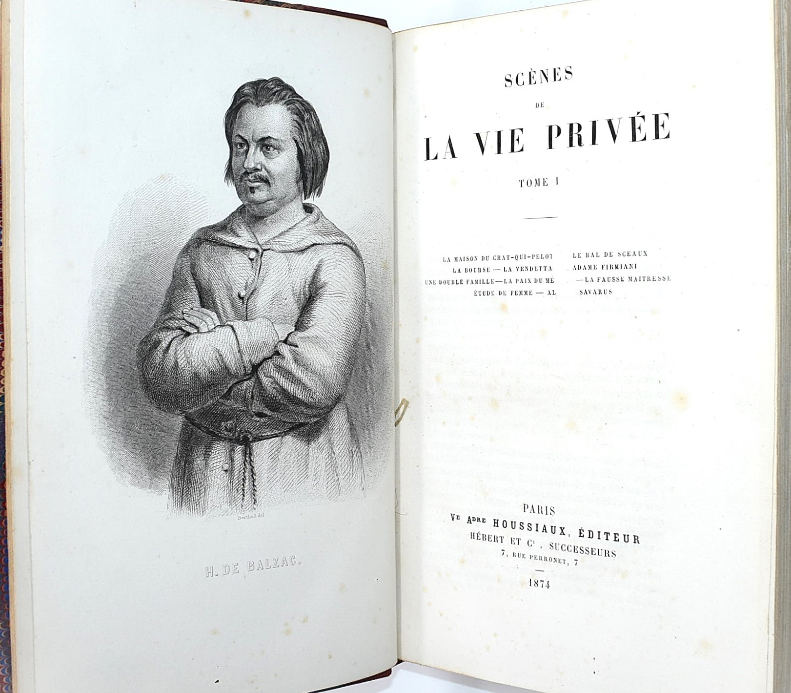 Balzac (Honoré de), Œuvres complètes, edizione illustrata (20 volumi), 1874