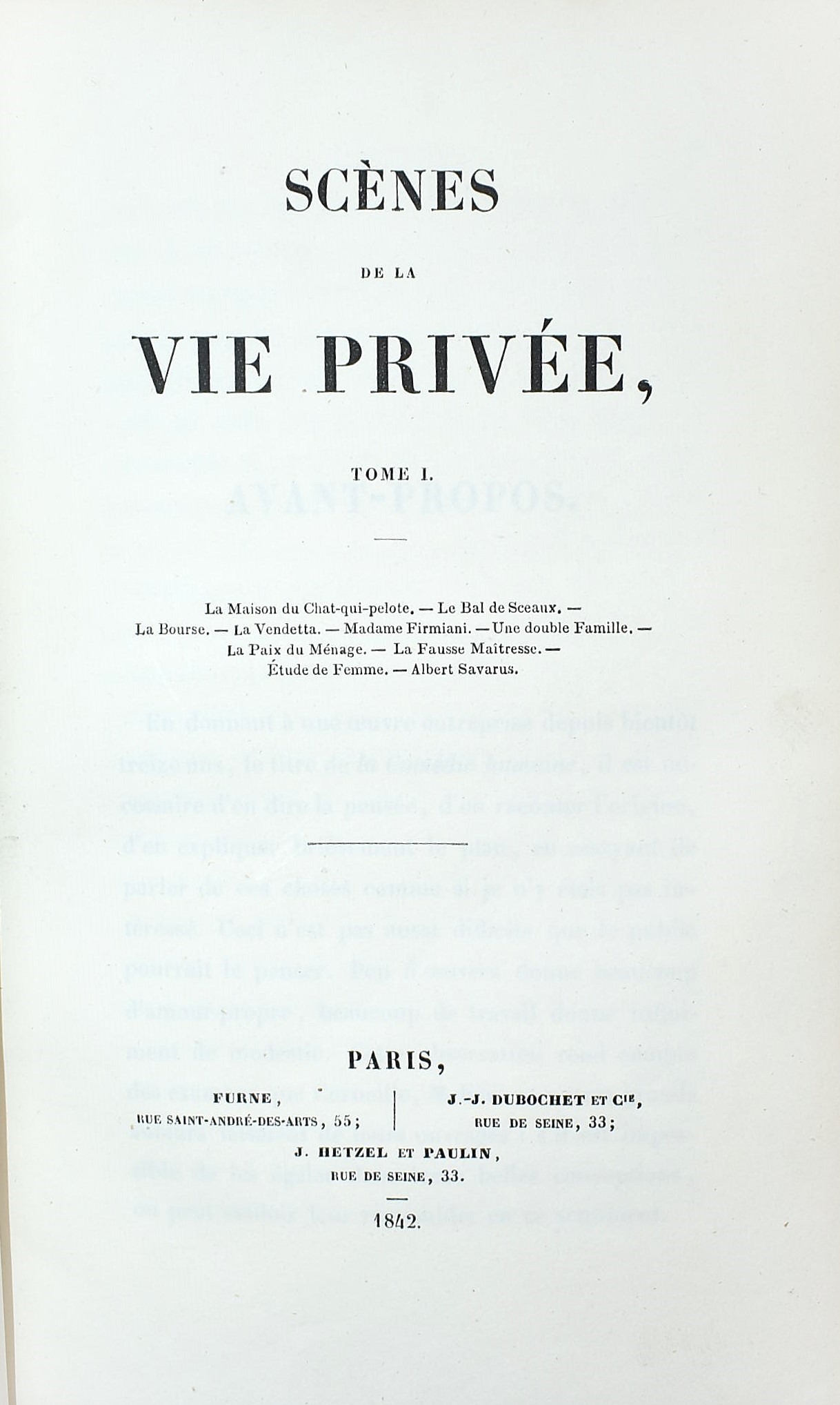 Balzac, Œuvres complètes (1842-1855), edizione in-8° in 20 volumi