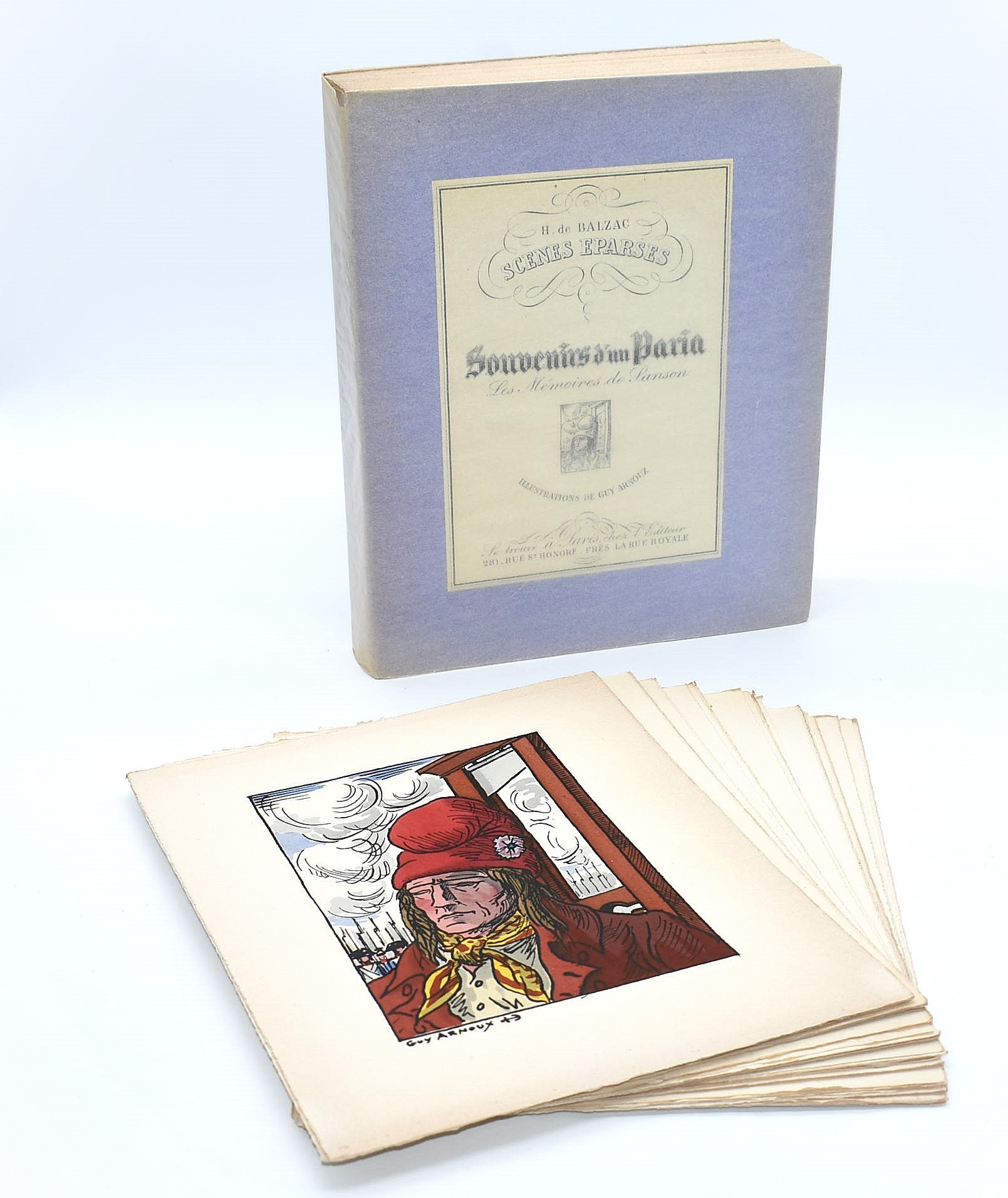 Honoré de Balzac, Souvenirs d’un Paria, edizione illustrata (tiratura limitata su papier d’Arches...