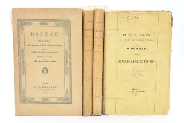 Honoré de Balzac – César Birotteau, Scènes de la vie de province e studio critico (3 opere, 1838–1928)
