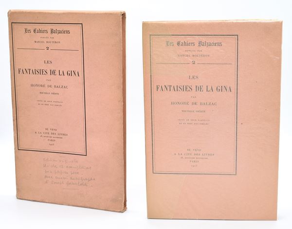 de Balzac, Honoré: Les fantaisies de la Gina, 1923
