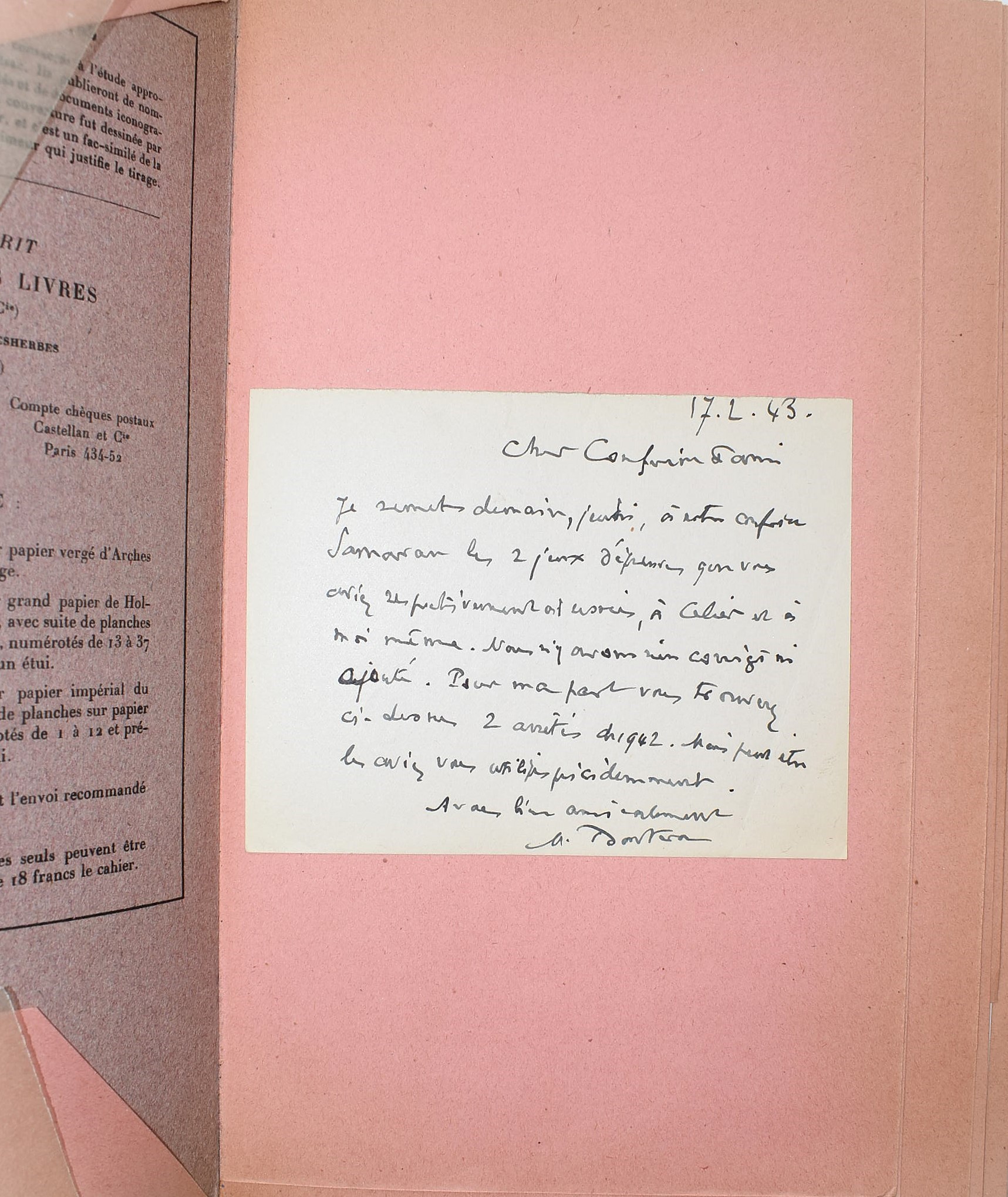 Marcel Bouteron, Les fantaisies de la Gina, edizione con fac-simile degli autografi e ritratti