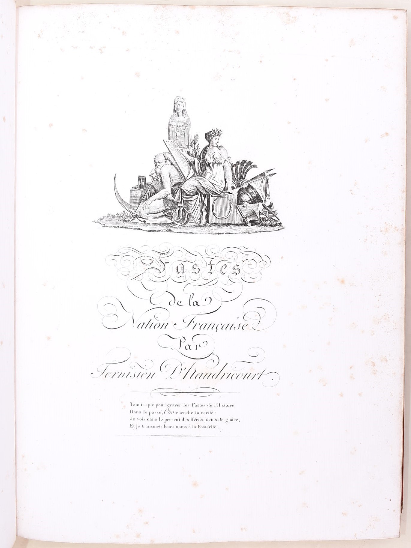 François Ternisien d’Haudricourt, Fastes de la nation française