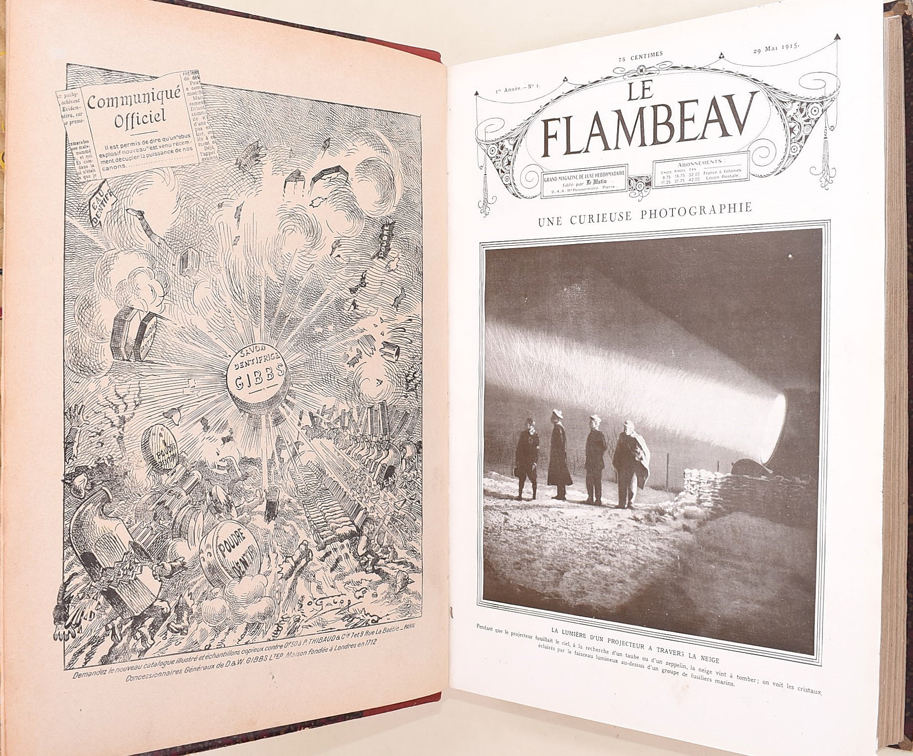 Le Flambeau, Raccolta dei nn. 1-33 (1915-1916)